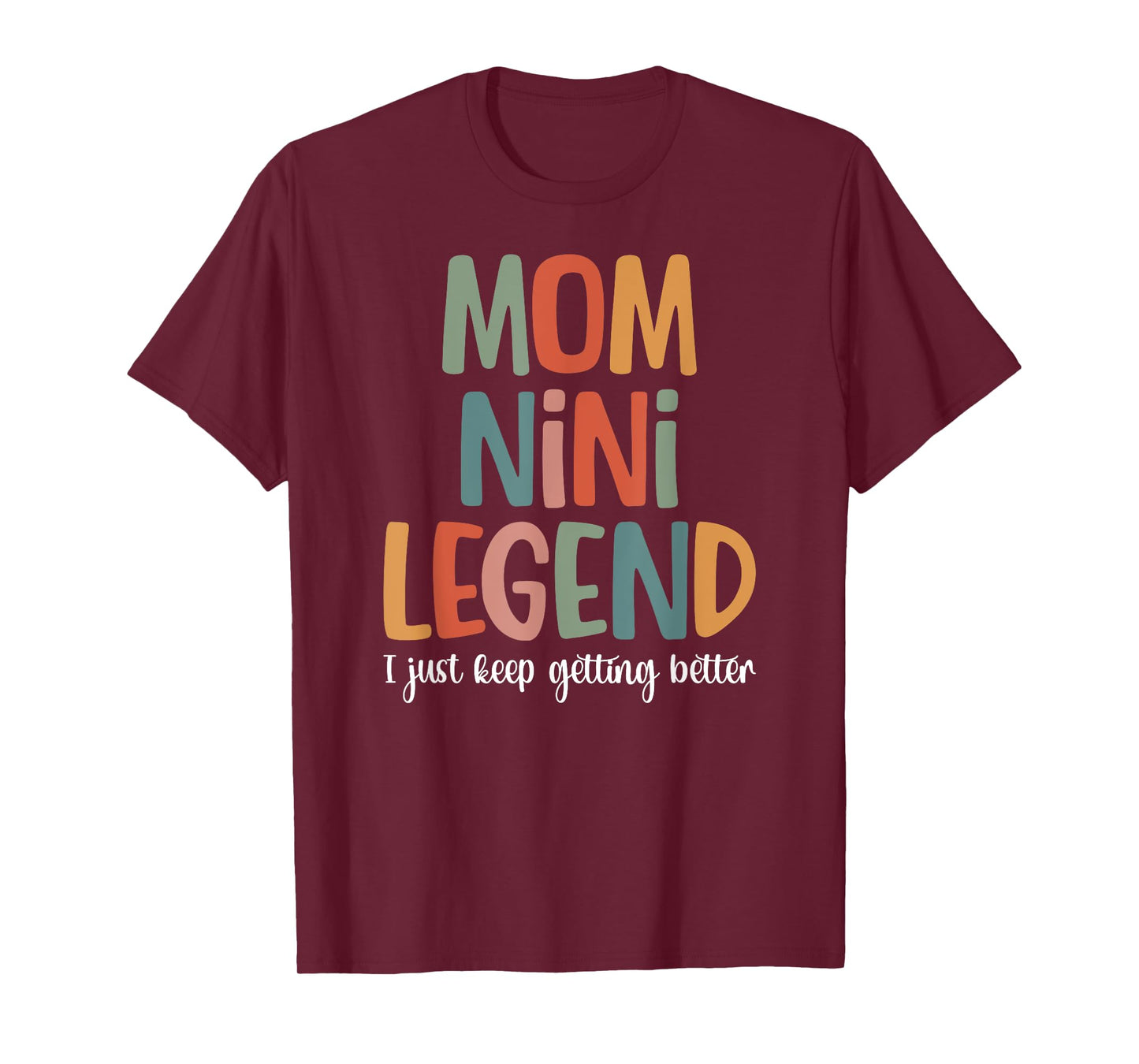 Mom Nini Legend Nini Grandma Nini Grandmother T-Shirt