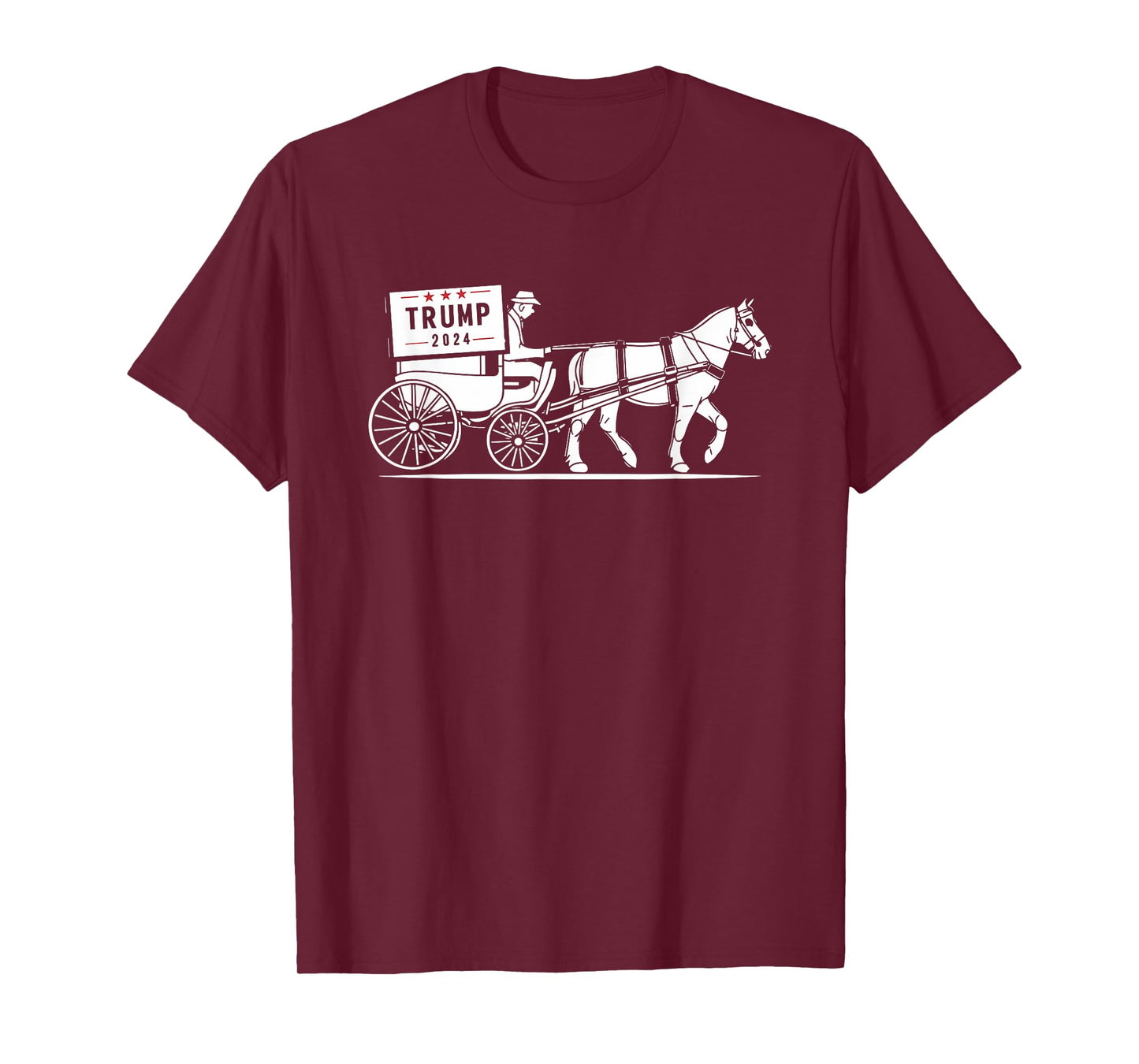 Amish Horse and Buggy Trump Supporter Election T-Shirt