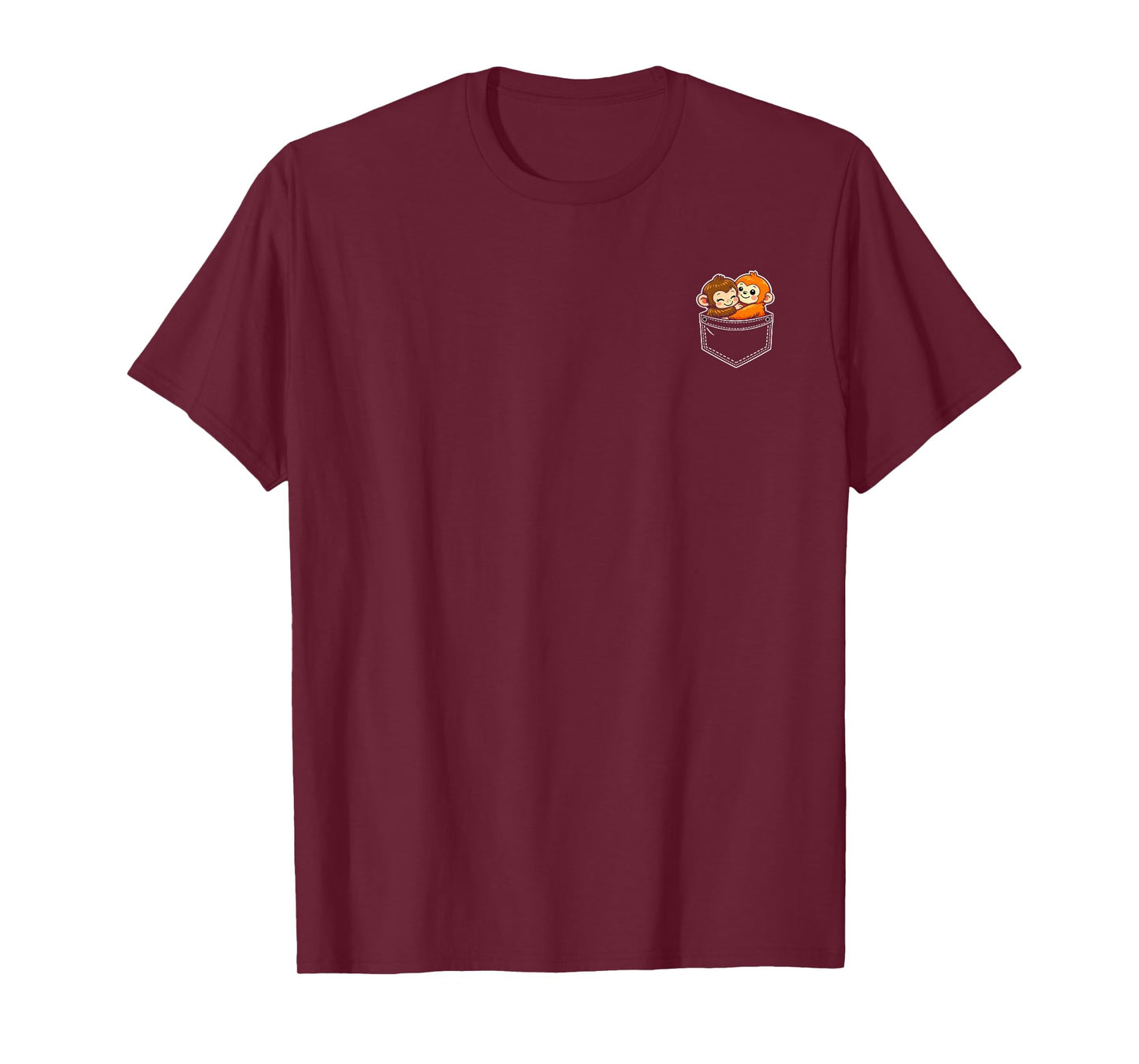 Baby Monkey Punch and Ora-Mama T-Shirt - T-Shirt | Maroon