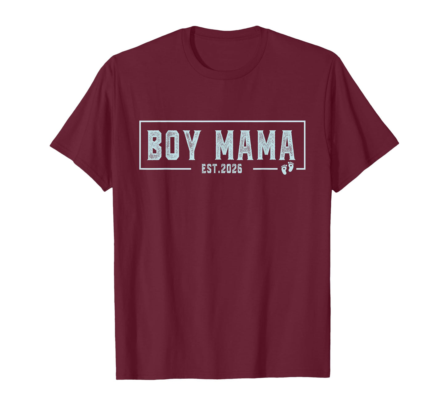 Boy Mama Est 2026 Boy Mom Pregnancy Mom To Be New Mama 2026 T-Shirt