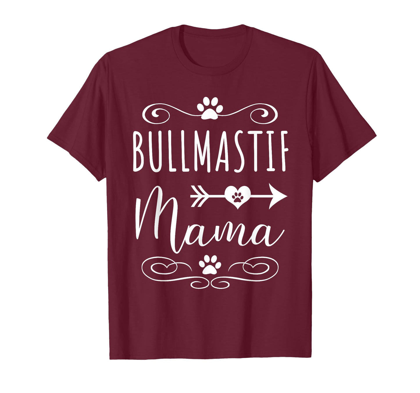 Bullmastiff Mama T Shirts Funny Bullmastiff Lover Dog Mom T-Shirt