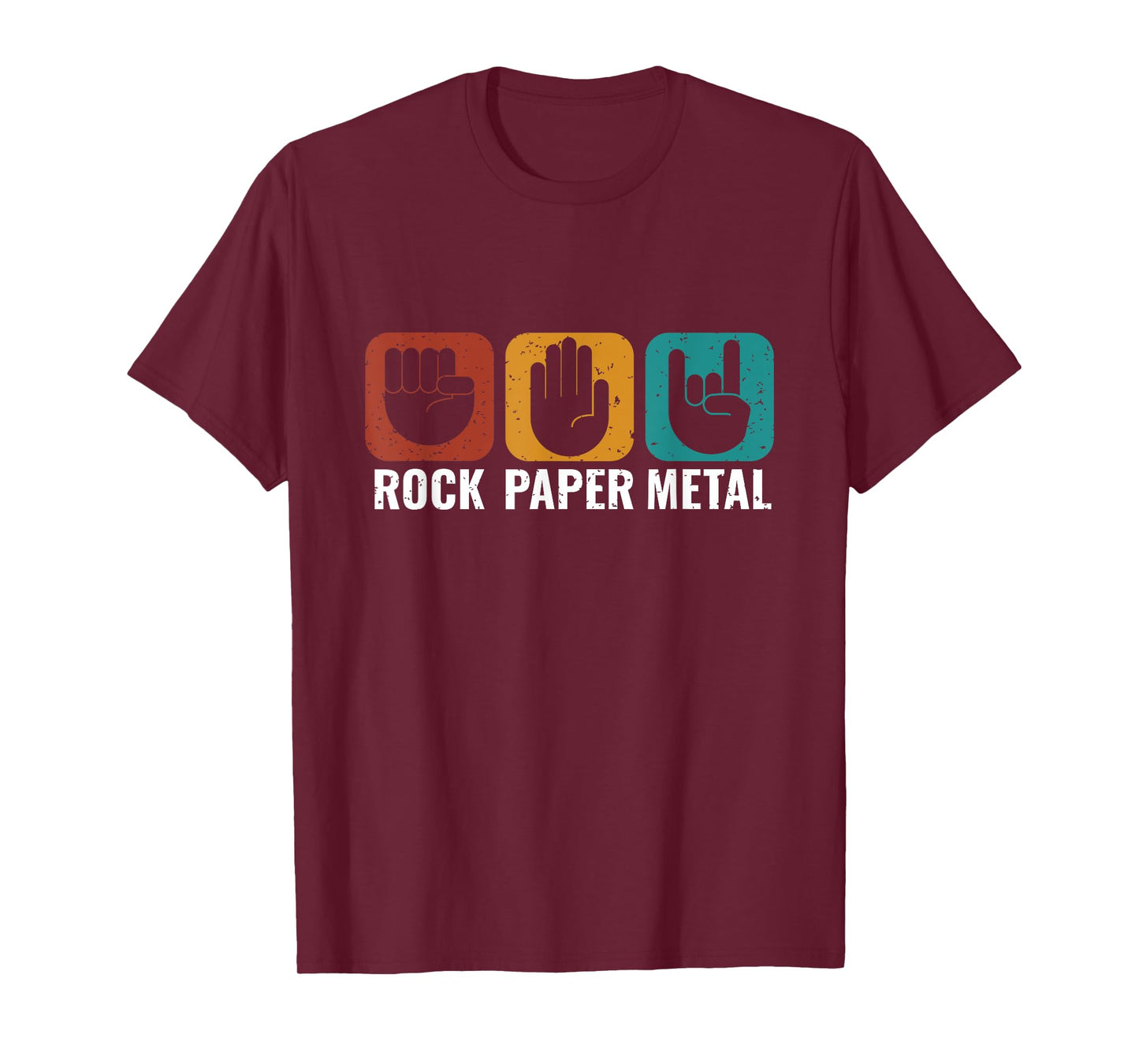 Rock Paper Metal Metalhead metal Music Metal Fan T-Shirt