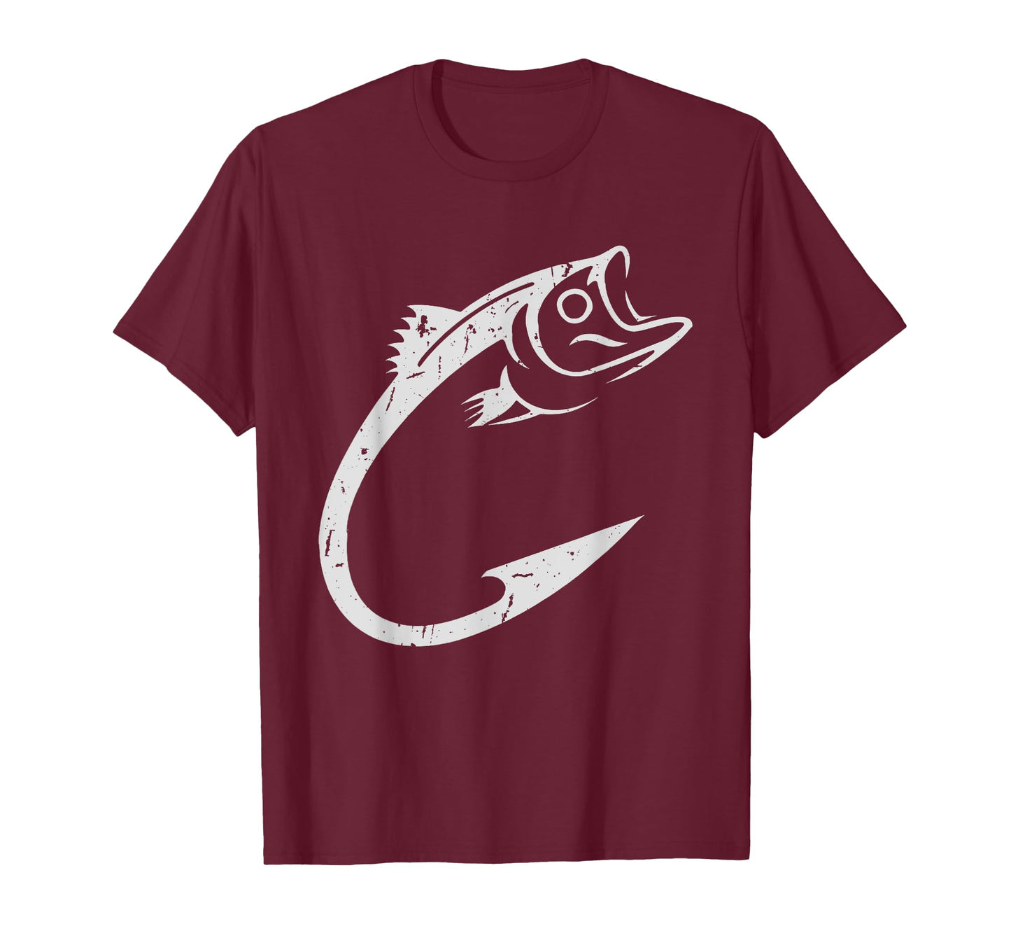 Fish Hook Minimal Art Cool Fishing Lover Art Lover presents T-Shirt