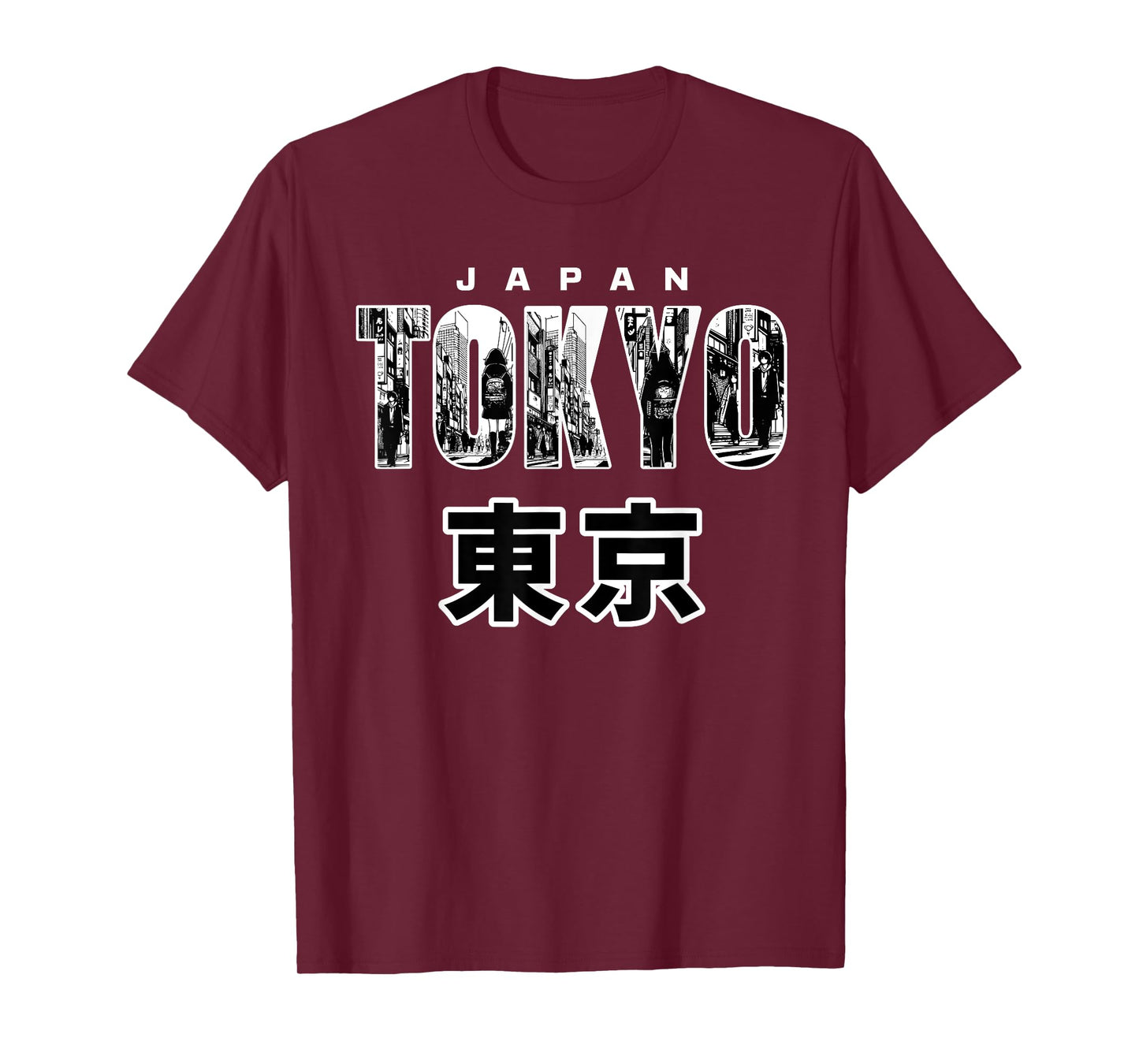 Tokyo Japan Cityscape Graphic Tee Urban Street Art Design T-Shirt