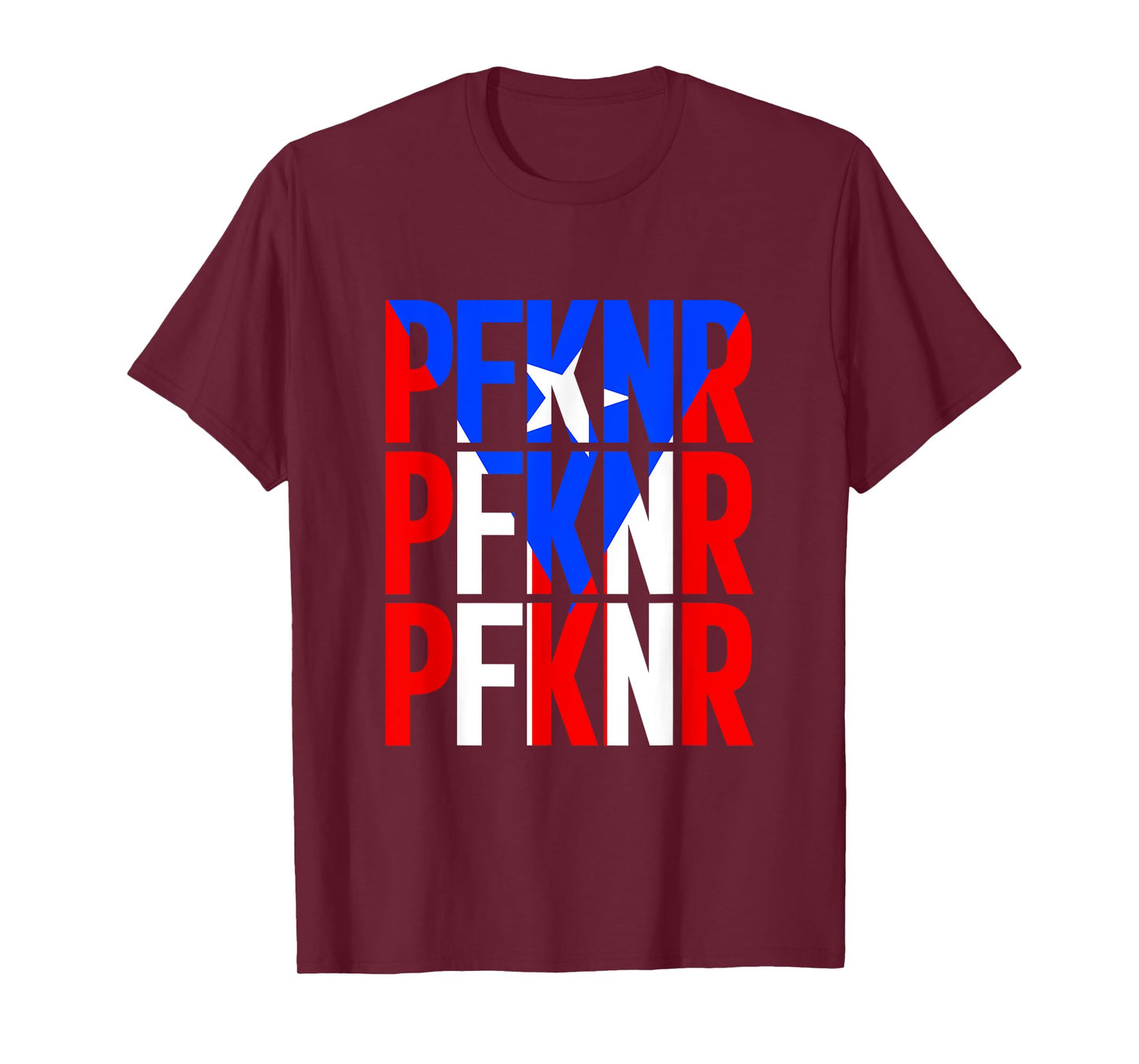 PFKNR Puerto Rican Flag Design Celebrating Boricua Heritage T-Shirt