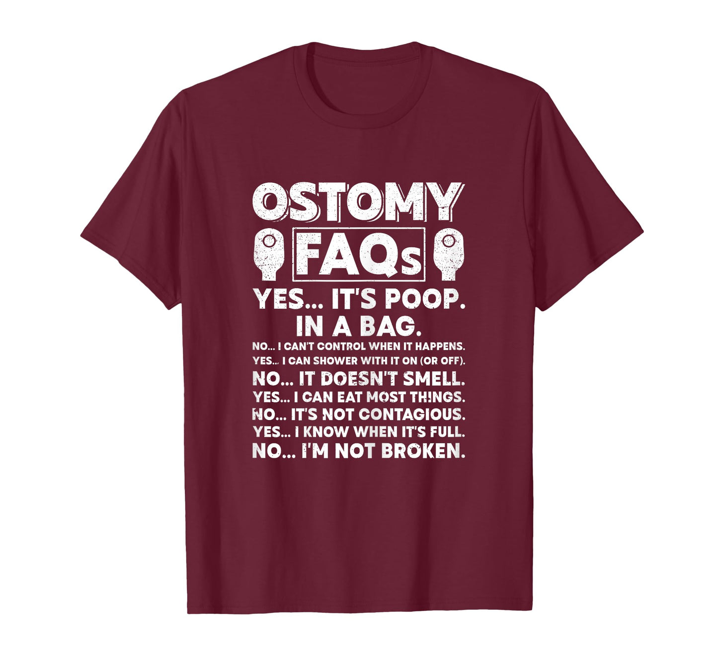 Funny Ostomy Warrior ostomy surgery recovery T-Shirt