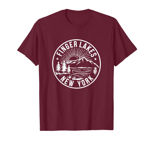 Finger Lakes New York Vintage Lake Life T-Shirt