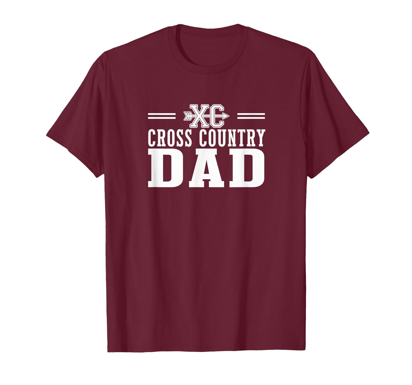 Proud Cross Country Dad Team Love Spirit CC Parent Design T-Shirt