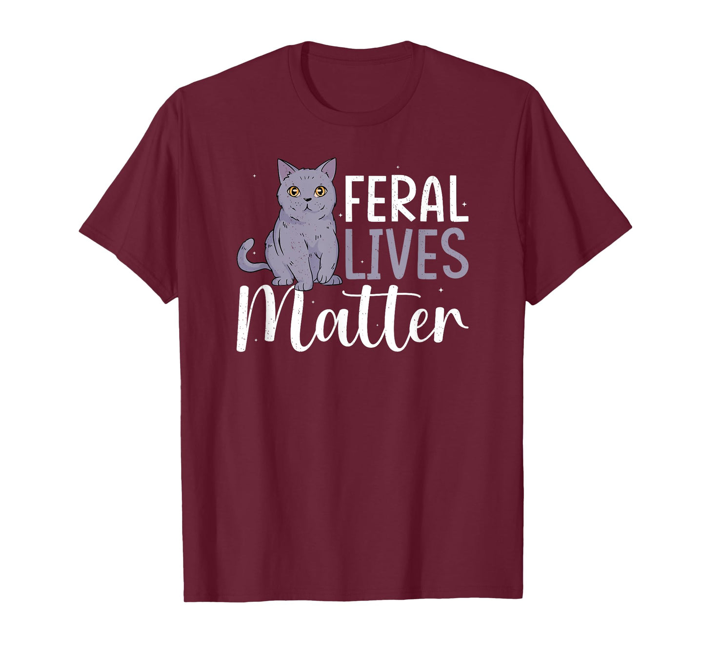 Cat Rescue Feral Lives Matter Cat Rescuer Cat Adoption T-Shirt
