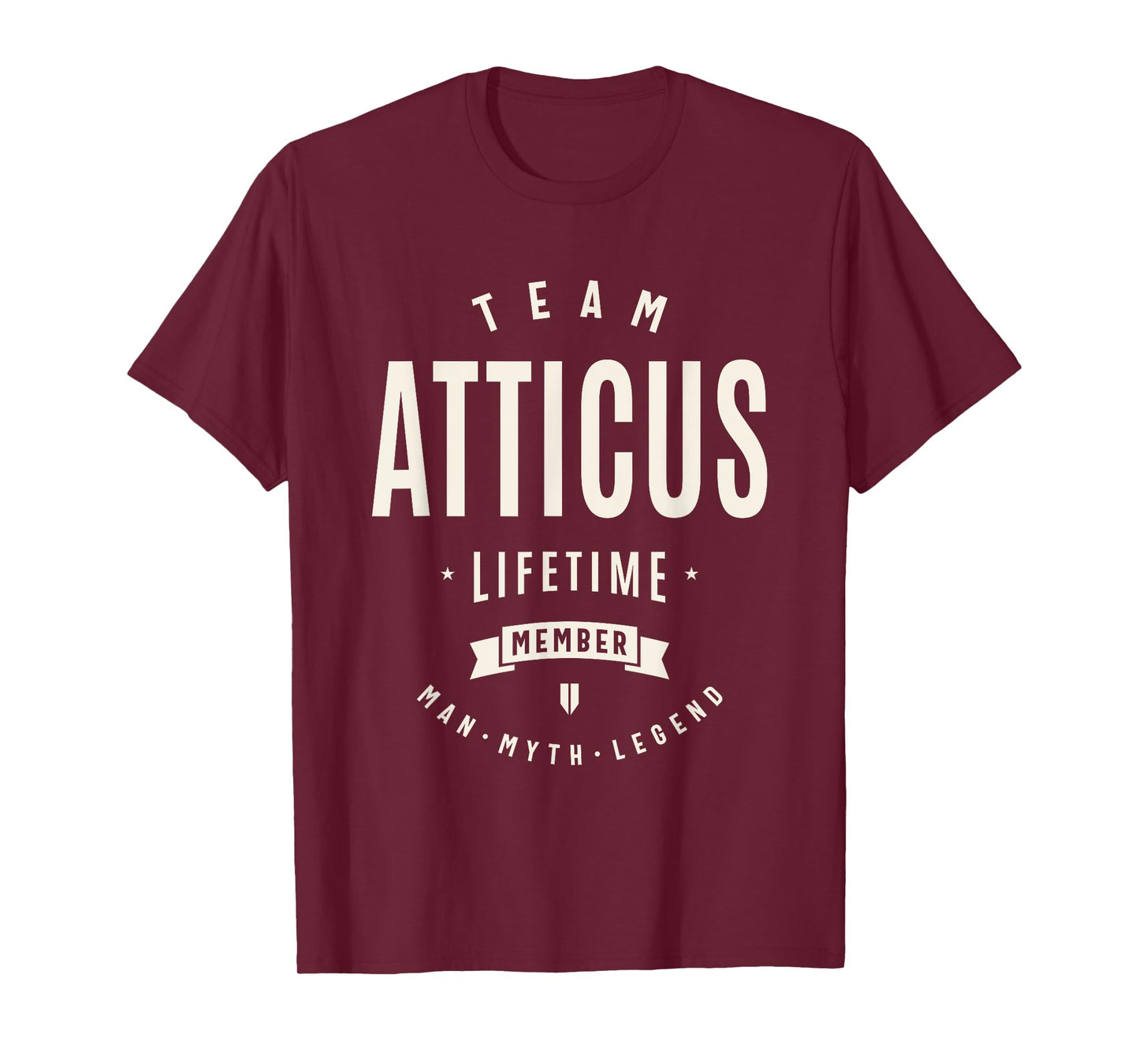 Team Atticus Lifetime Member Funny Name Atticus T-Shirt