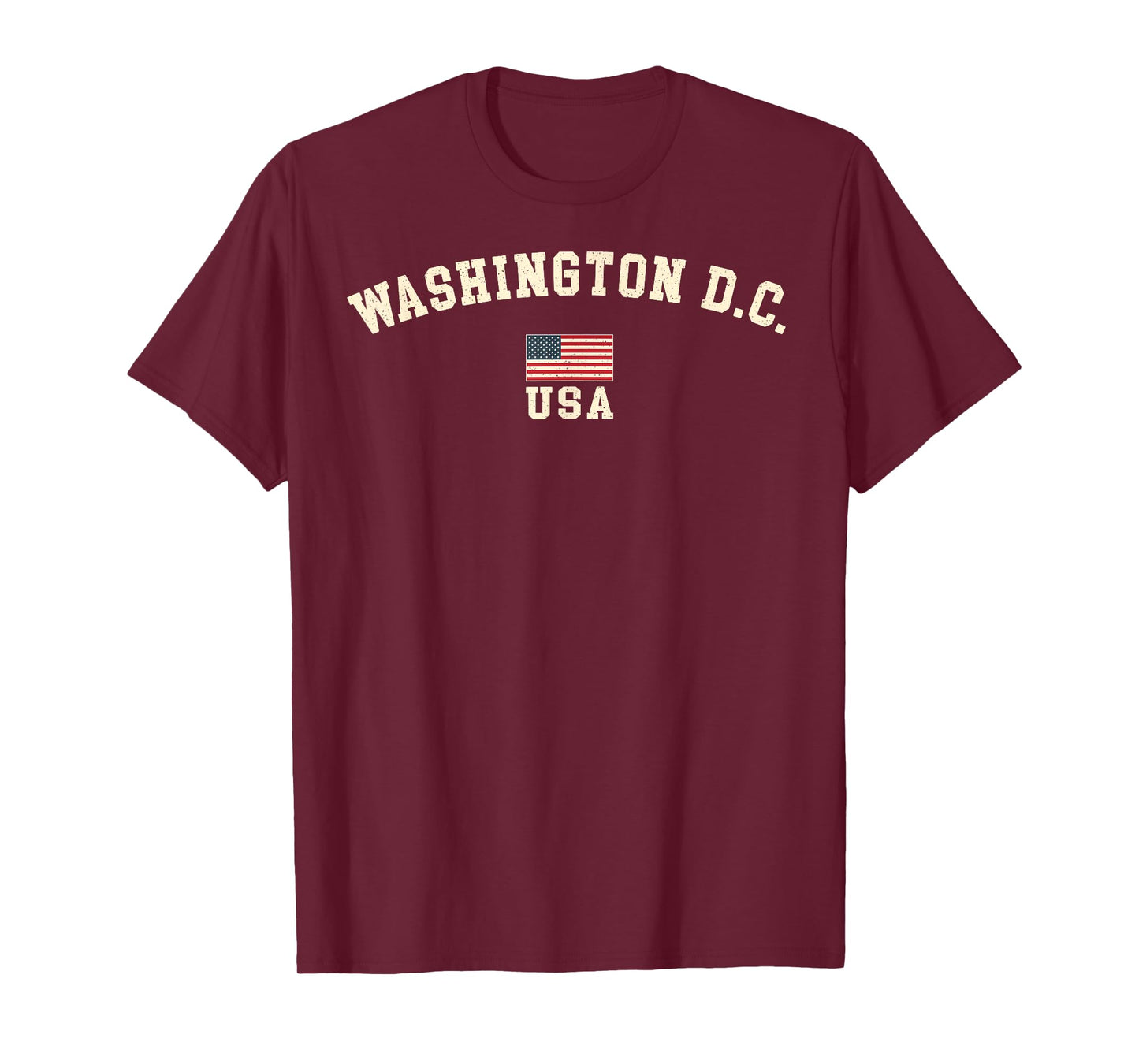 Vintage Washington DC USA American Flag Souvenir Retro T-Shirt