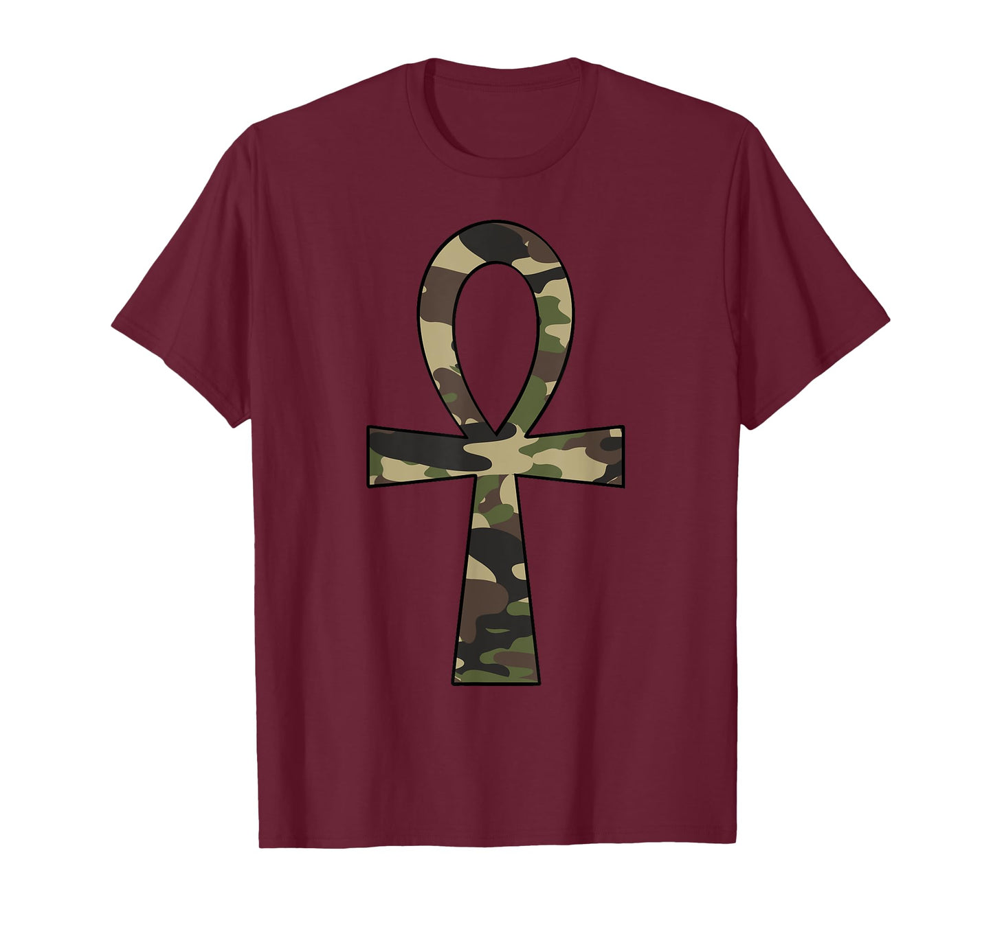 Ankh Cross Camo Egyptian African Pride T-Shirt