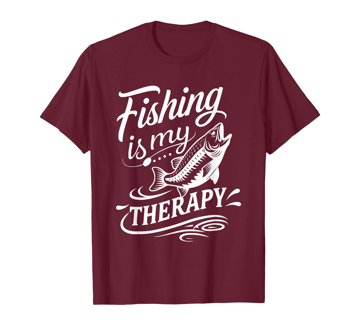 Fishing Is My Best Therapy Stress Relief Relaxing Fisherman T-Shirt