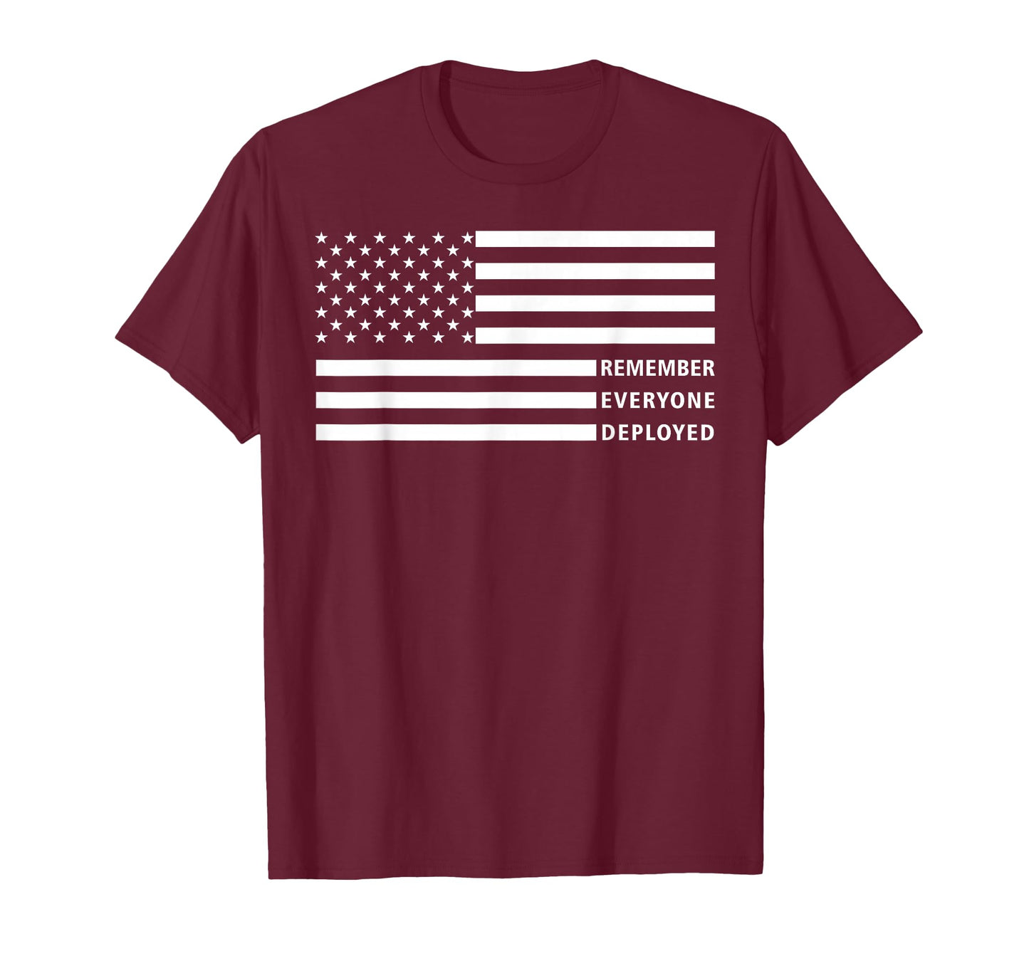 American Flag RED Friday Remember Everyone Deployed Military T-Shirt
