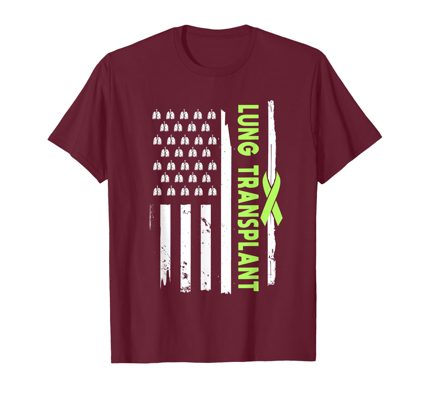 American Lung Transplant Survivor Pulmonary Transplantation T-Shirt