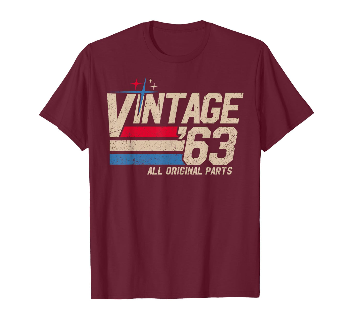 Vintage '63 Retro 62nd Birthday for Men Dad USA Since 1963 T-Shirt