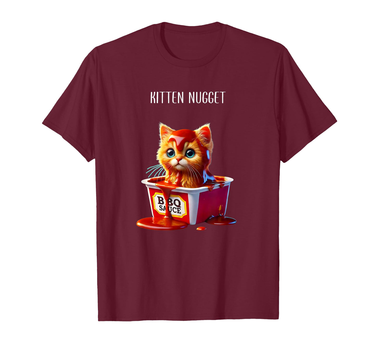 Kitten Nuggets Cat Lover Gift Food Pun Chicken Nuggets T-Shirt for Men Women Kids