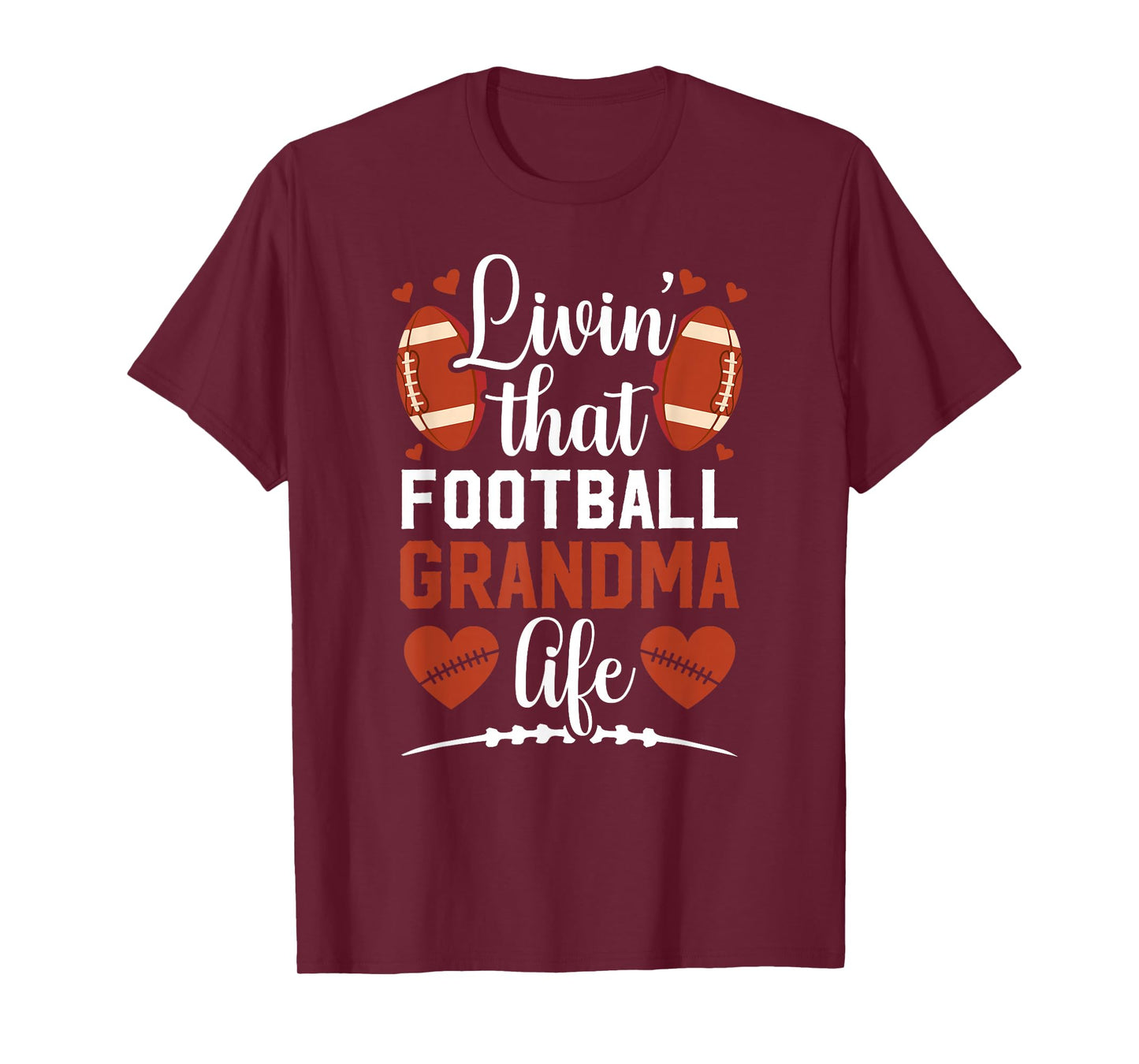 That Football Grandma Life Football Player Grandmother T-Shirt