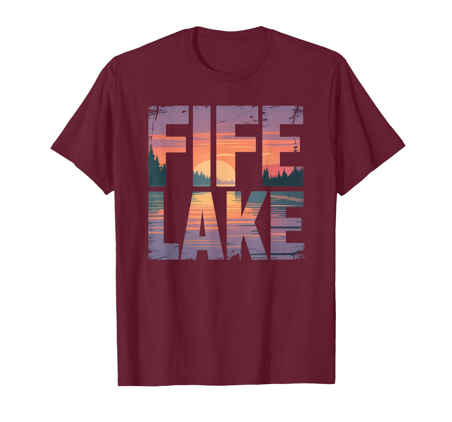 Fife Life Fife Lake Up North Sunset Michigan MI T-Shirt