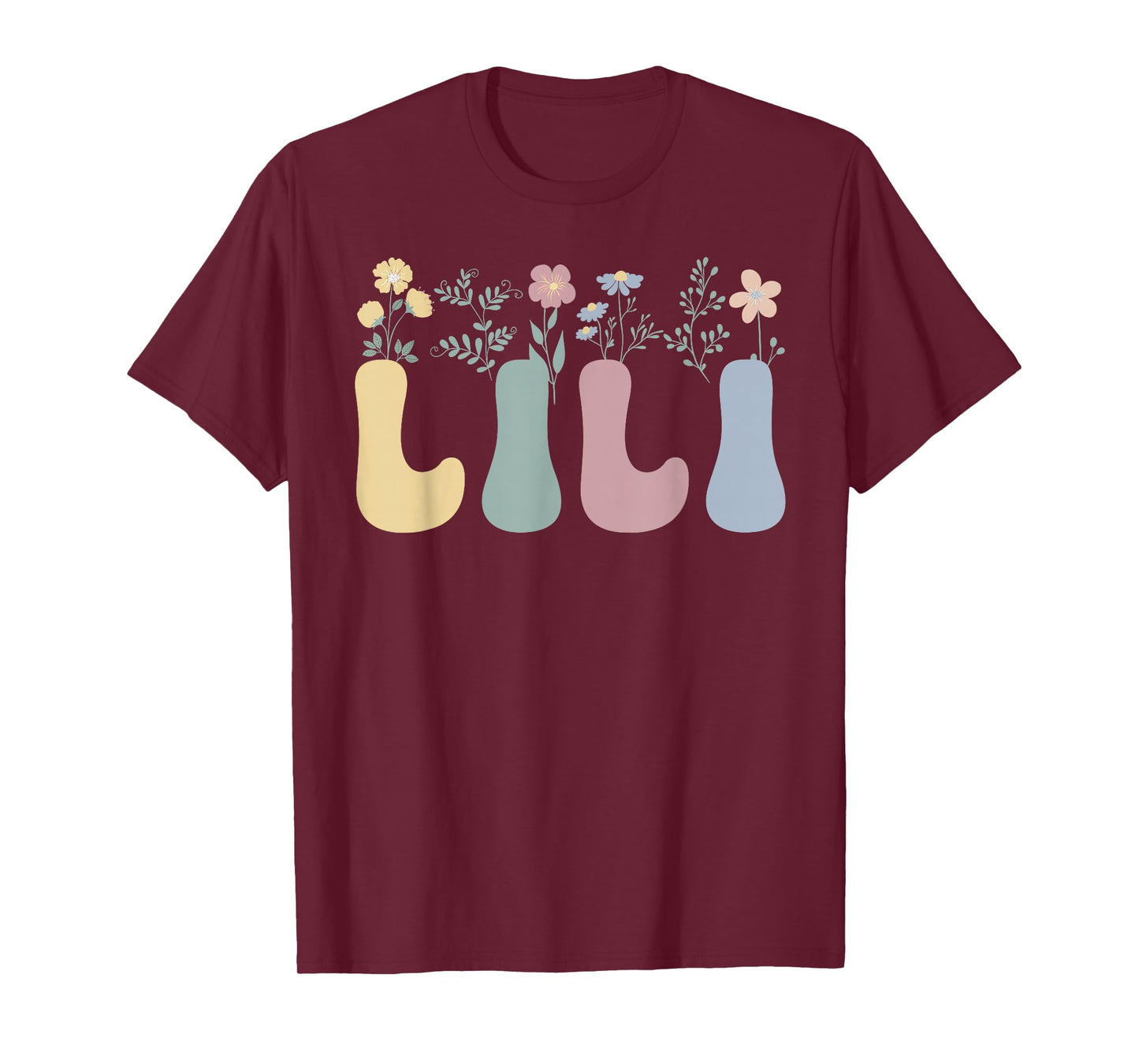 Lili Flowers Lili Grandmother Lili Grandma T-Shirt