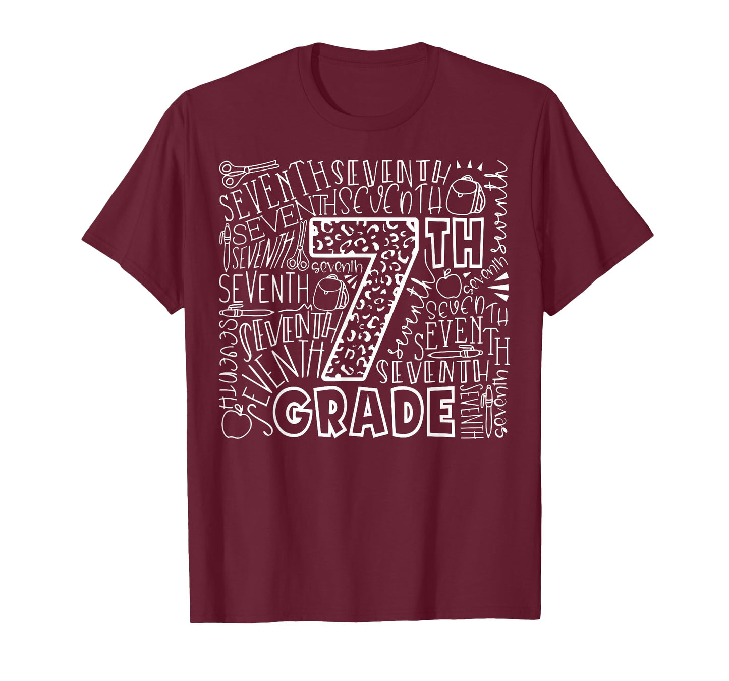 7th Grade Typography Team Seventh Grade Back To School T-Shirt