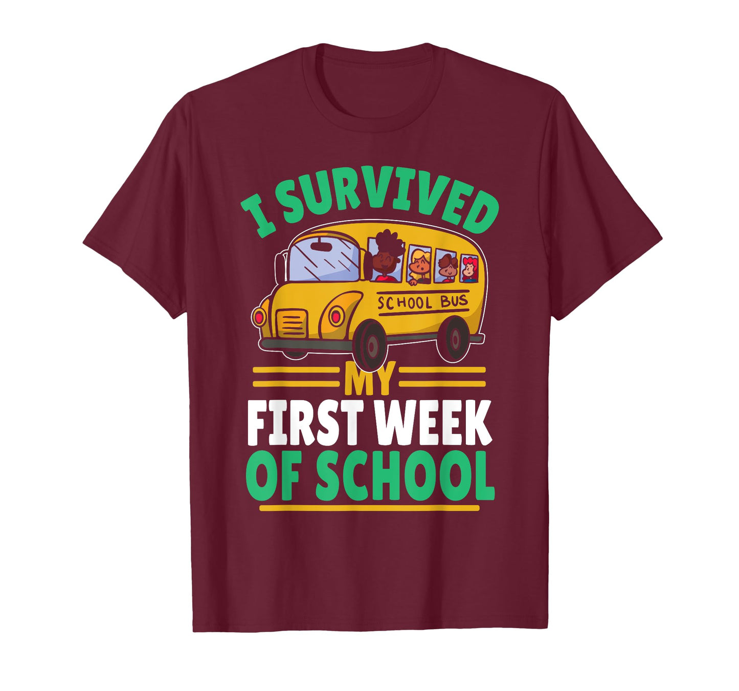 Student Life School Start I Survived My First Week of School T-Shirt