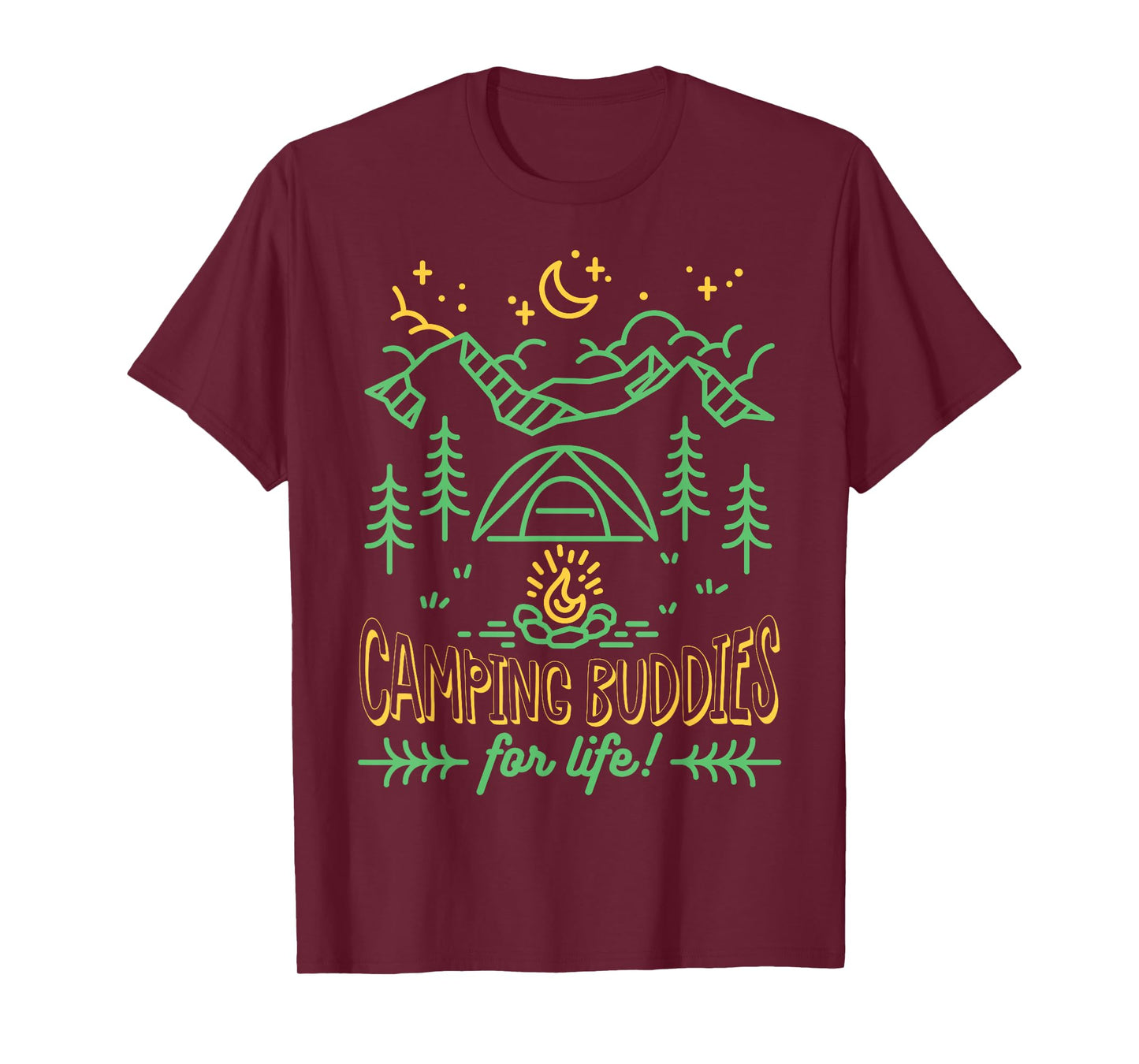 Camping Buddies for Life Adventure Outdoor Lovers T-Shirt