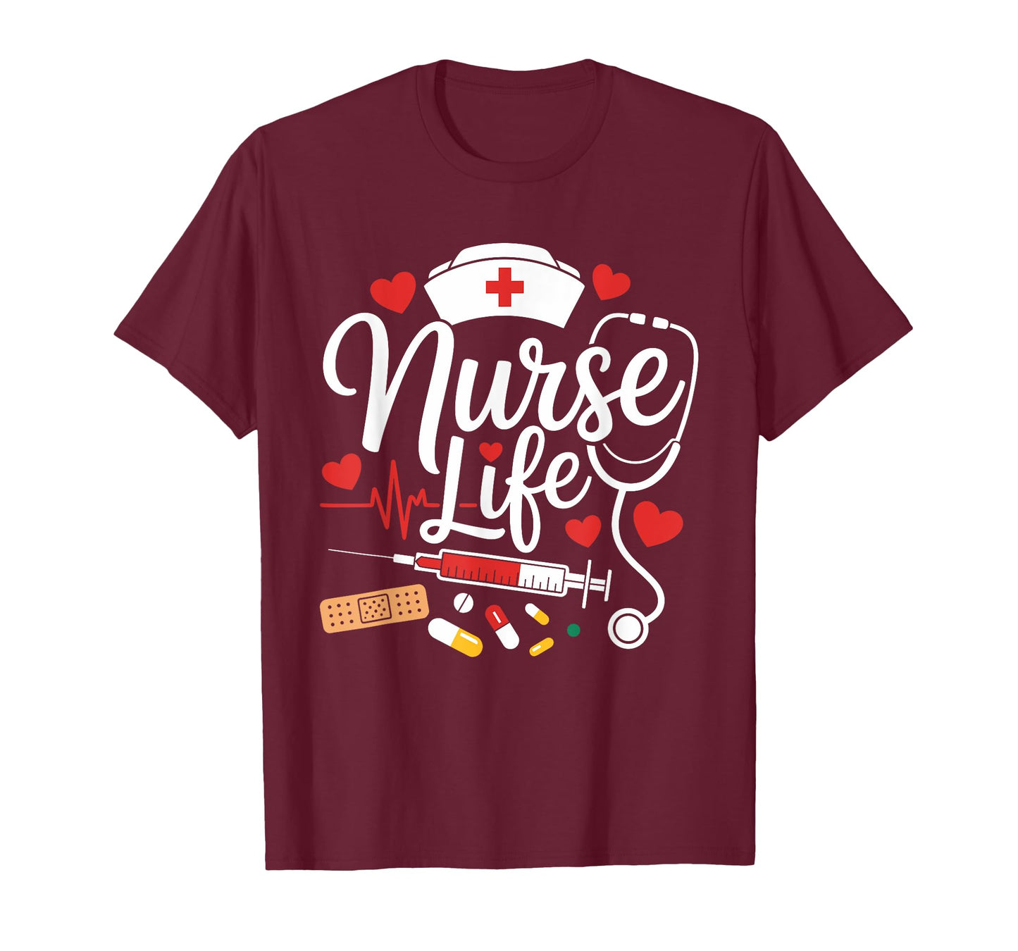 Women Nurse Life RN LPN CNA Nurse Week Healthcare T-Shirt