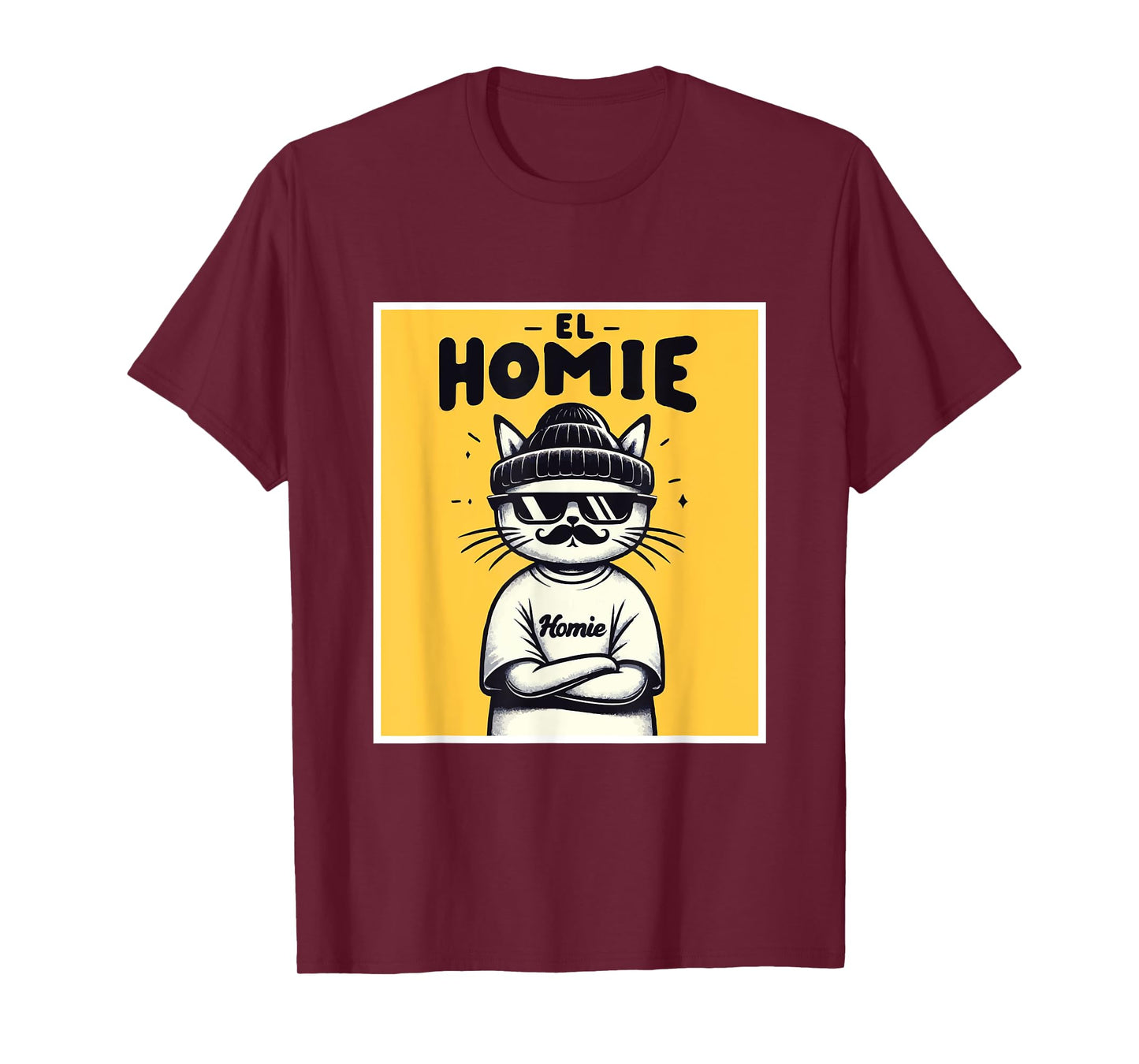LIL HOMIE Cute Cholo Cat Chicano Art West Coast Hip Hop Prem T-Shirt