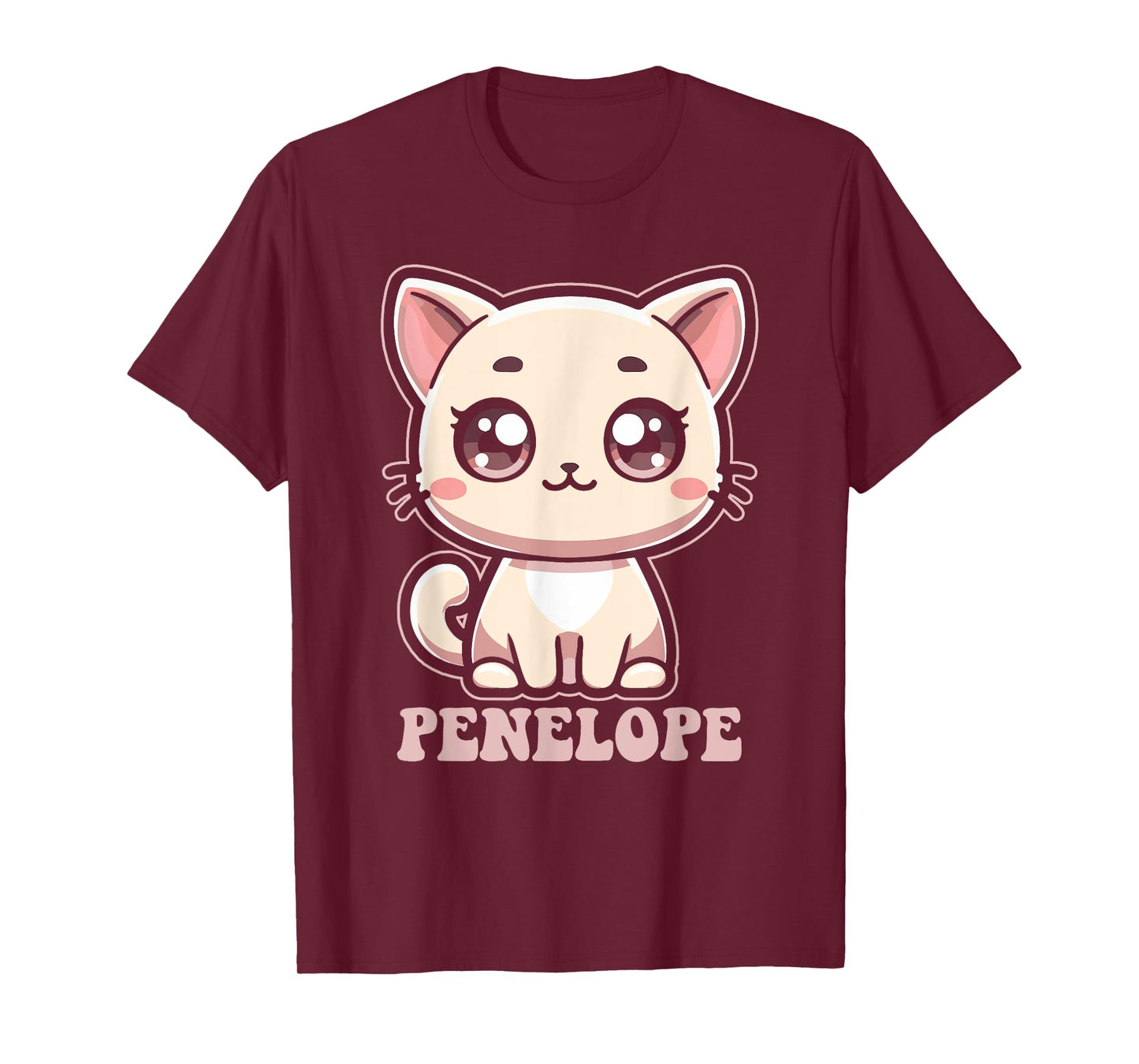 Penelope Cute Kitty Cat Design for Girls Name Penelope T-Shirt