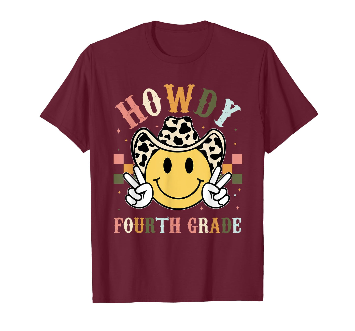 4th Grade Teacher Rodeo Country Western Howdy Fourth Grade T-Shirt for Men Women Girls Kids