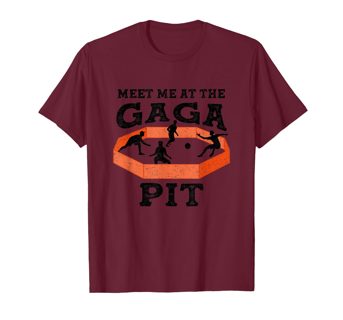 Meet Me At The Gaga Pit Dodgeball Costume Boy Girl Gaga Ball T-Shirt