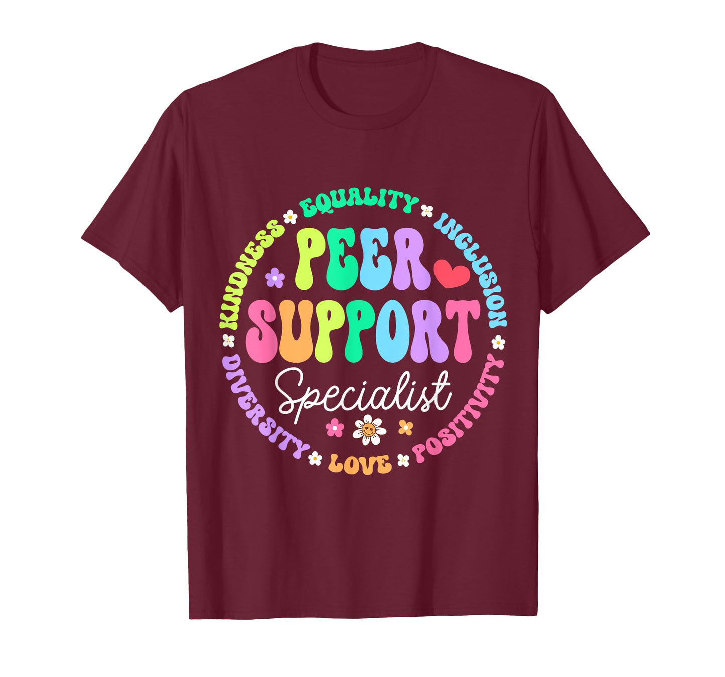 Peer Support Specialist Life Appreciation Week School T-Shirt