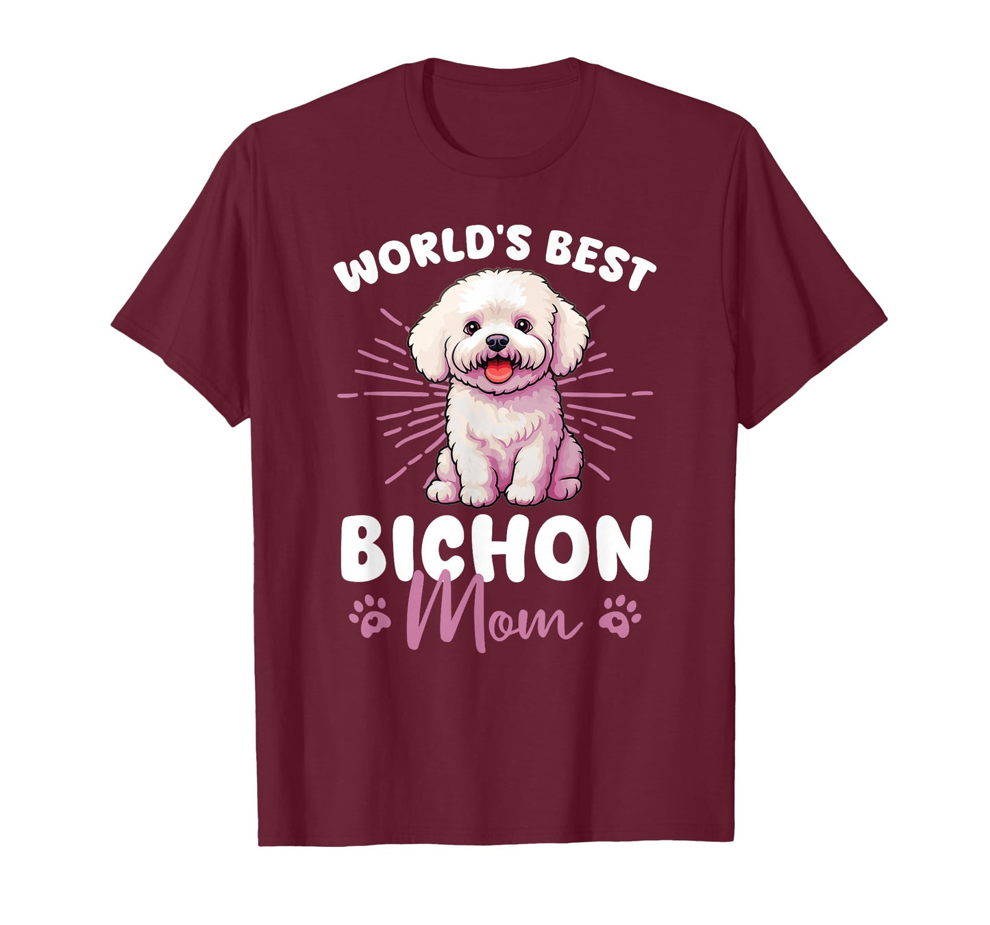 Bichon Frise Groovy World's Best Bichon Mom T-Shirt