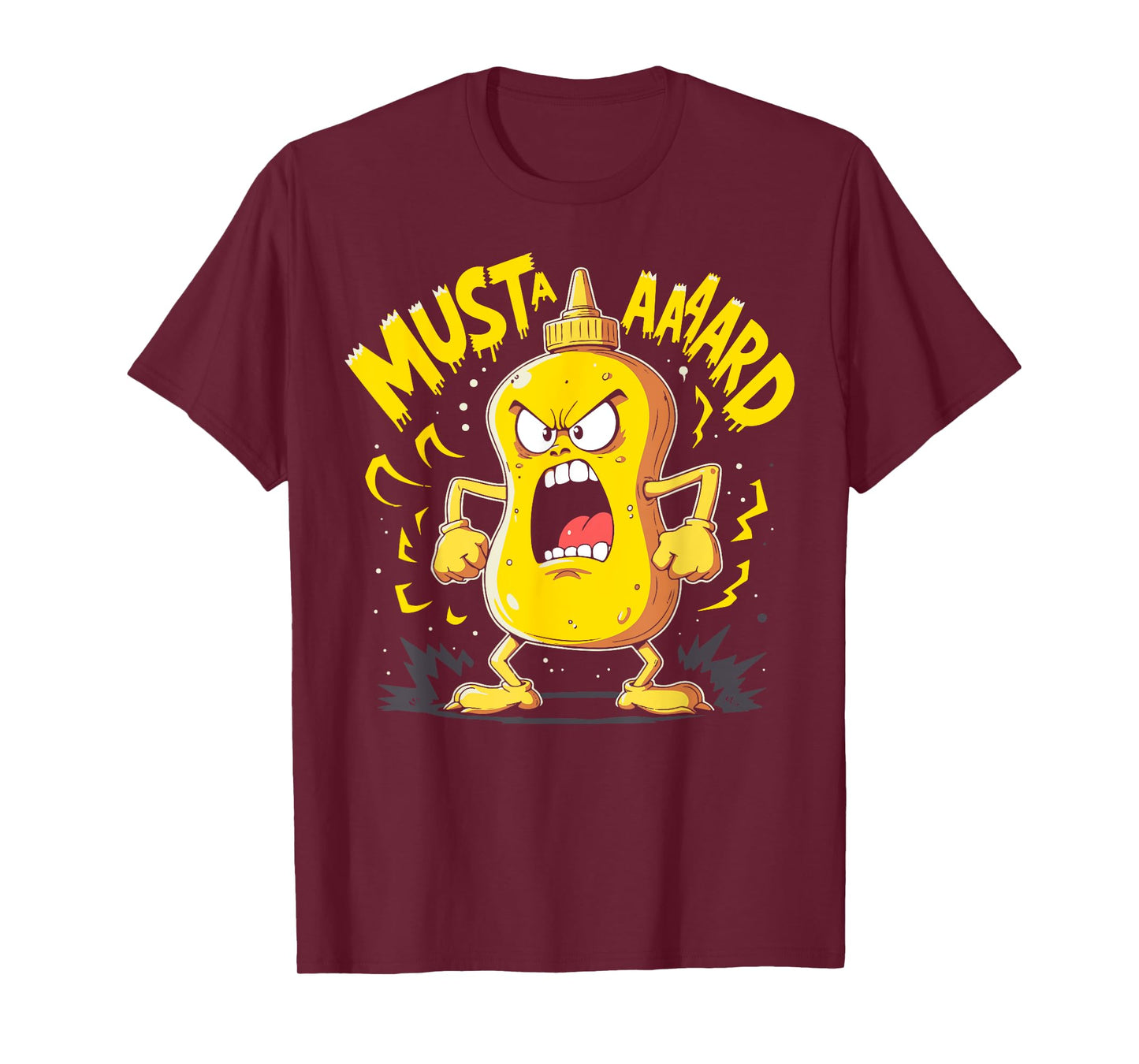 Mustard Bottle Scream – Funny Condiment Rap Humor T-Shirt
