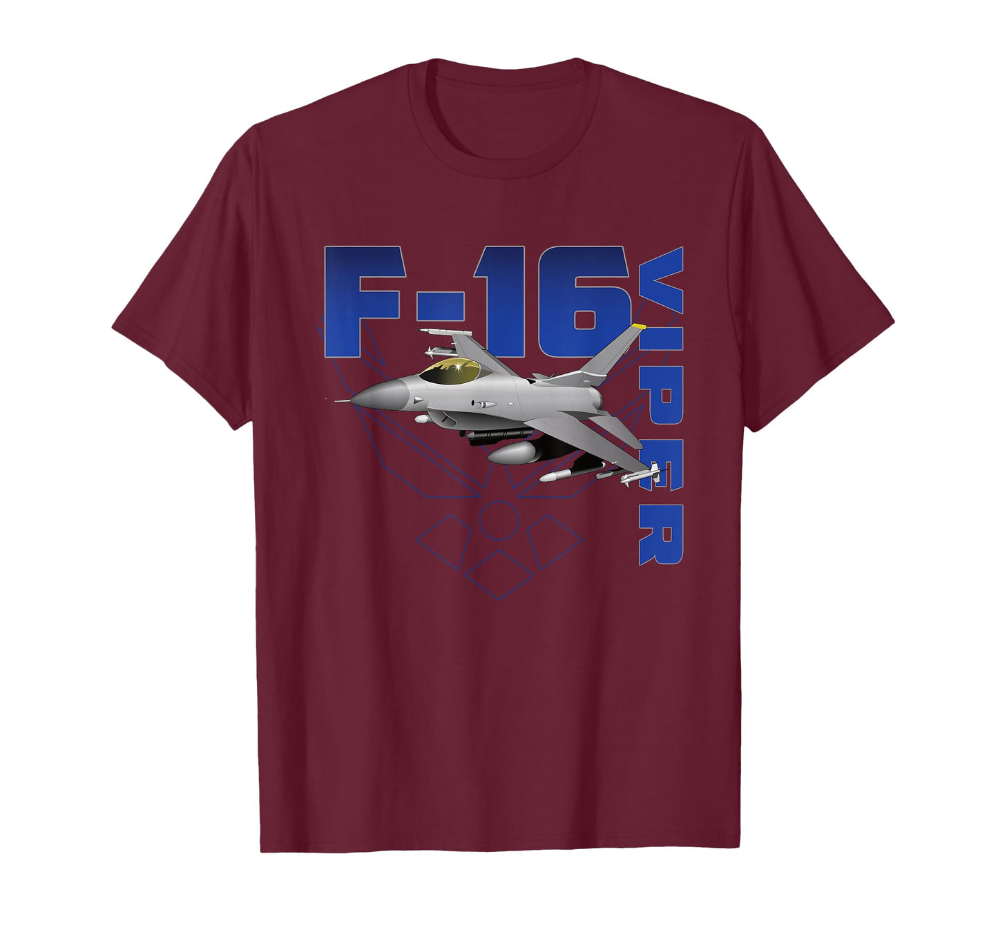 F-16 Viper Historic US Military Aircraft T-Shirt
