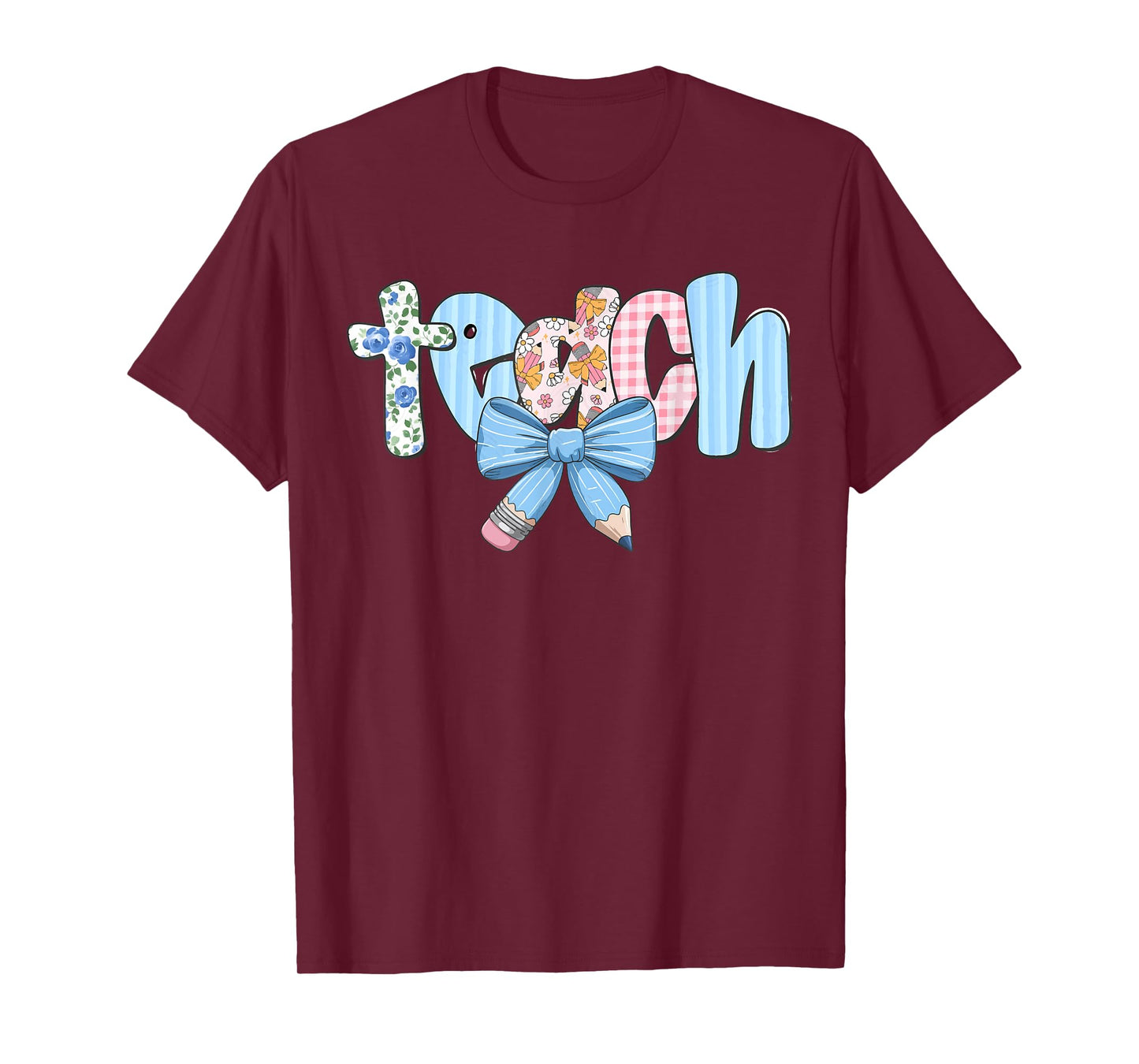 Teacher Shirt Women Teach Teaching Teacher Life Coquette Bow T-Shirt