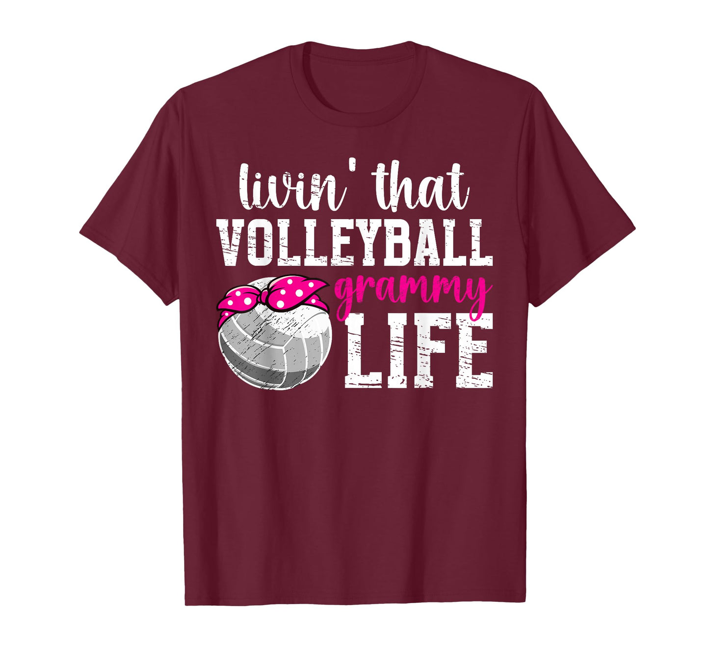 Volleyball Grammy Life Grandma Grammy Of A Volleyball Player T-Shirt
