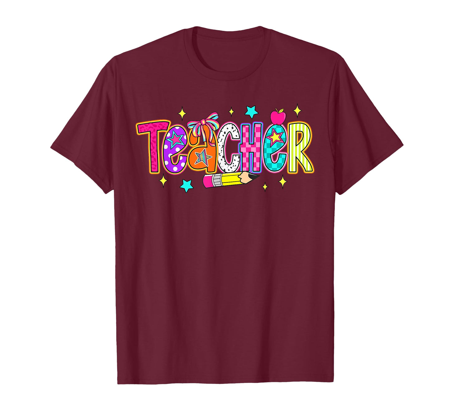 Teach Love Inspire Back To School Teacher Kids Boys Girls T-Shirt