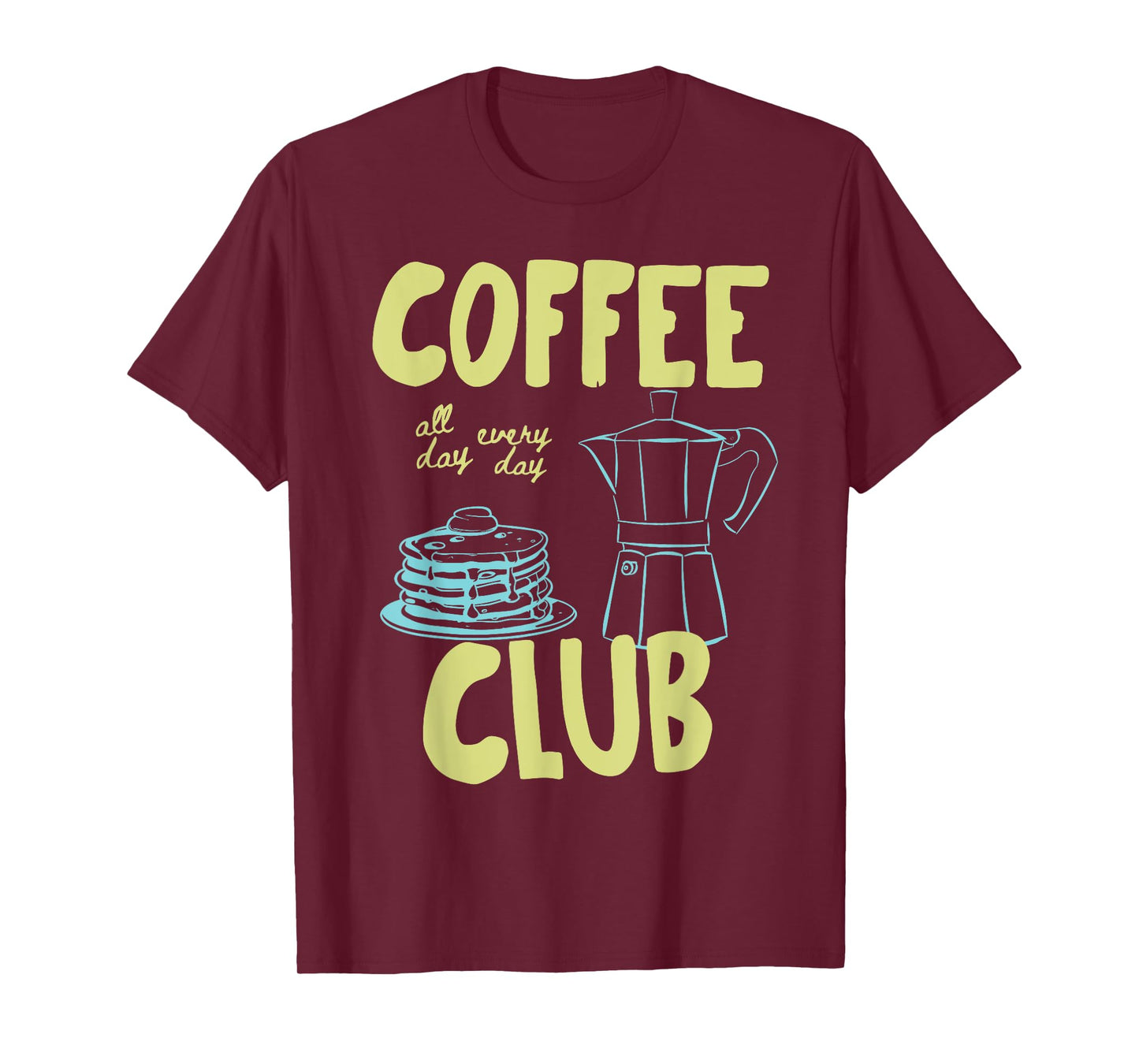 Retro Coffee Club Graphic for Coffee Lovers Men Women T-Shirt