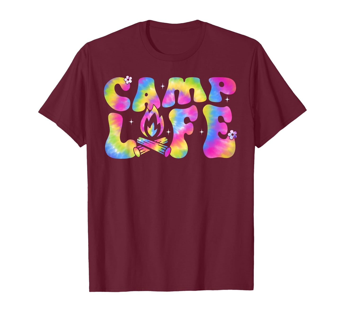 Summer Camp Life Camping Summer Tie Dye Groovy Men Women T-Shirt