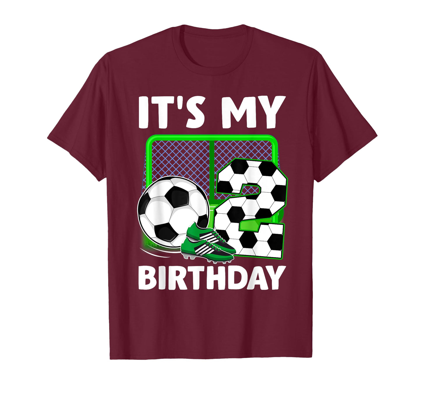 It's My 2nd Soccer Party 2 Year Old Birthday Soccer Boy T-Shirt