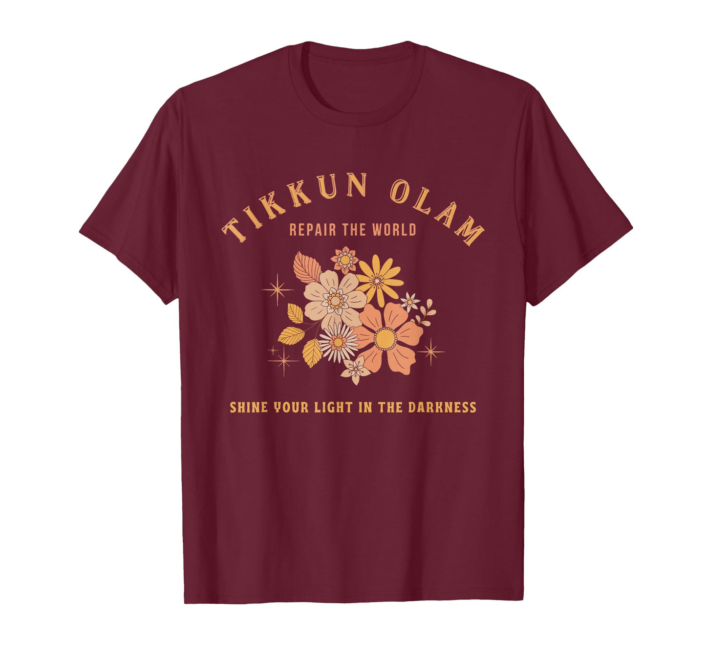 Tikkun Olam Hebrew Fix the World Shalom T-Shirt