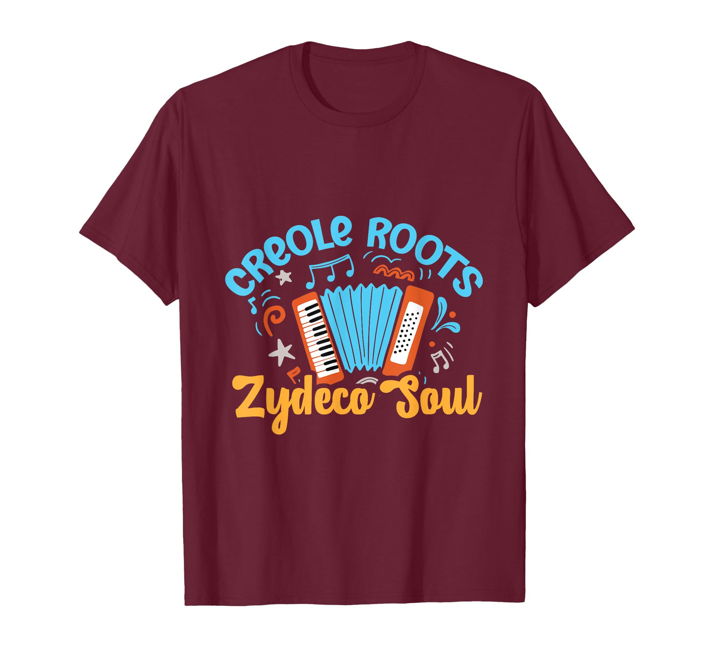 Creole Roots Zydeco Soul Music, Bands and Festival Fun Fans T-Shirt