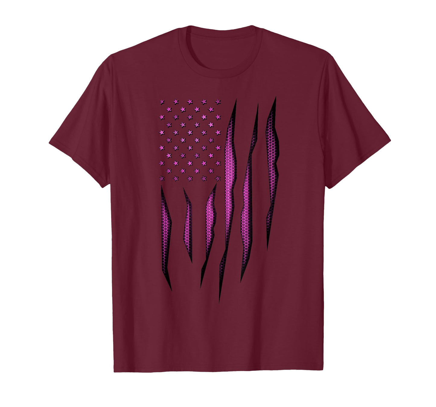 Pink Carbon Onyx American Flag T-Shirt