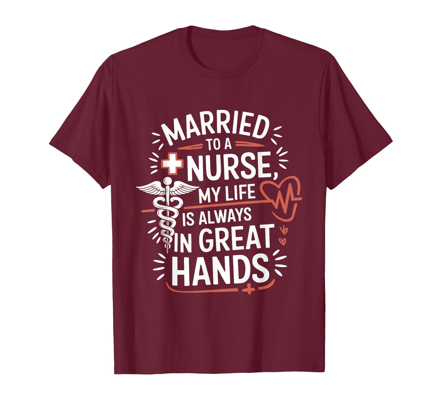 Nurse Wife and nursing husband design for nursing wife T-Shirt