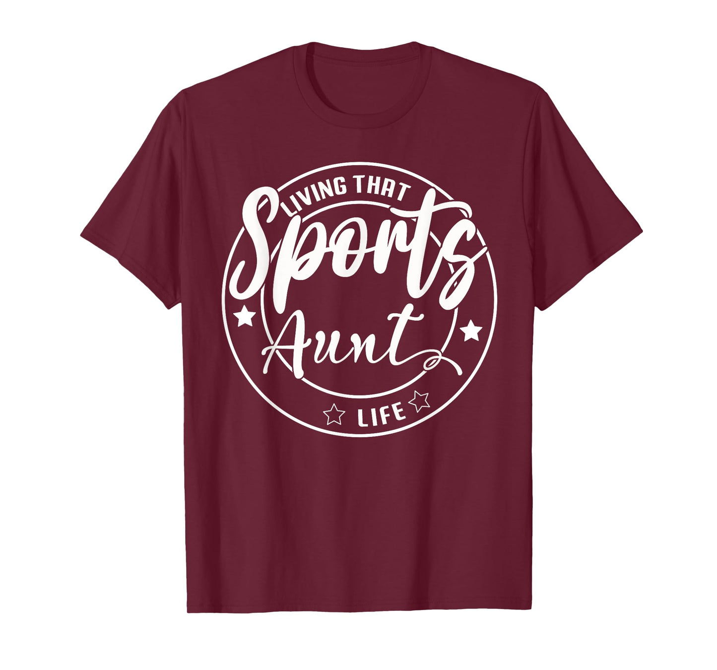 Living That Sports Aunt Life Games Day Mothers Day Sports T-Shirt