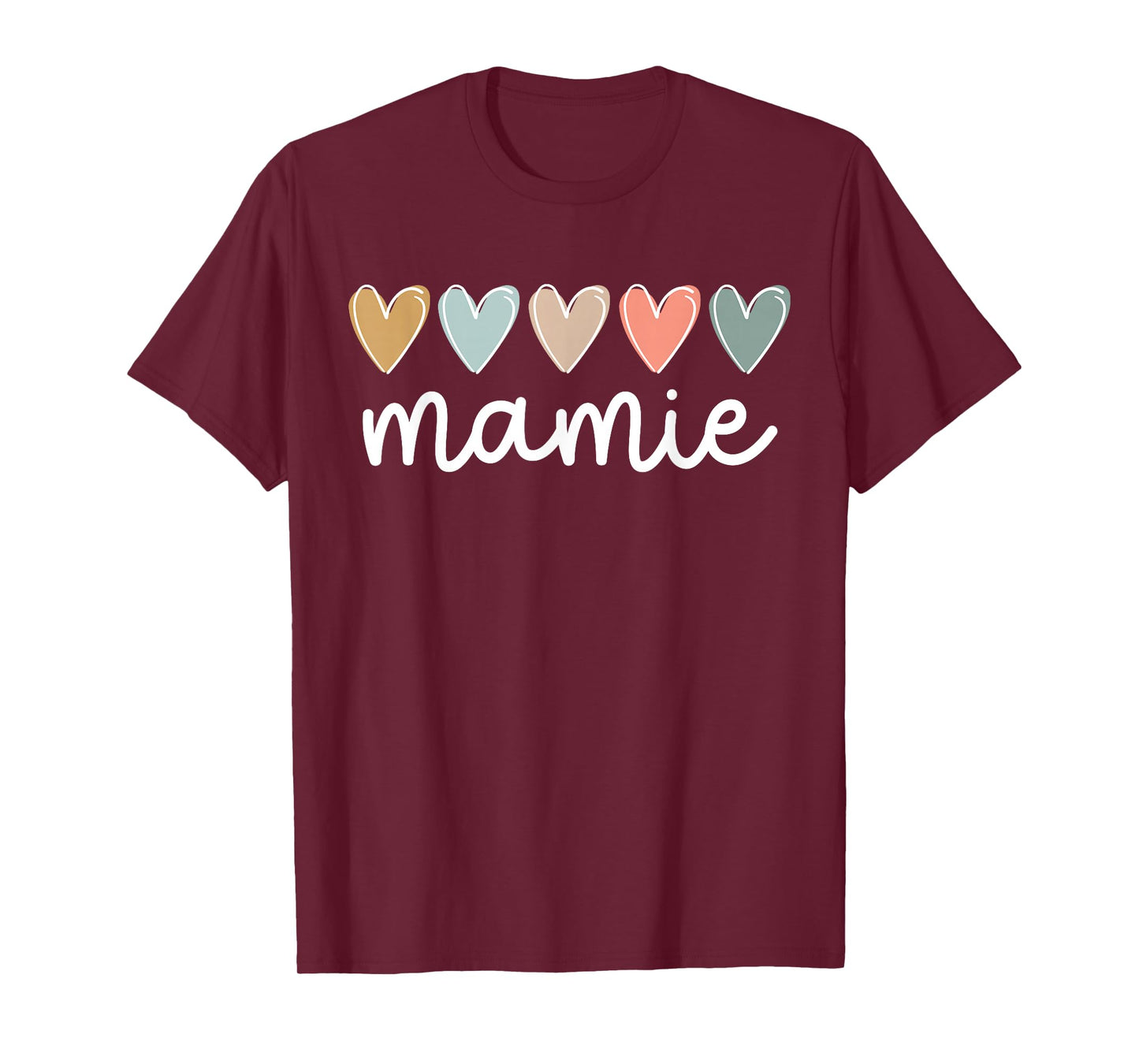 Mamie Hearts Mamie Grandma Mamie Grandmother T-Shirt