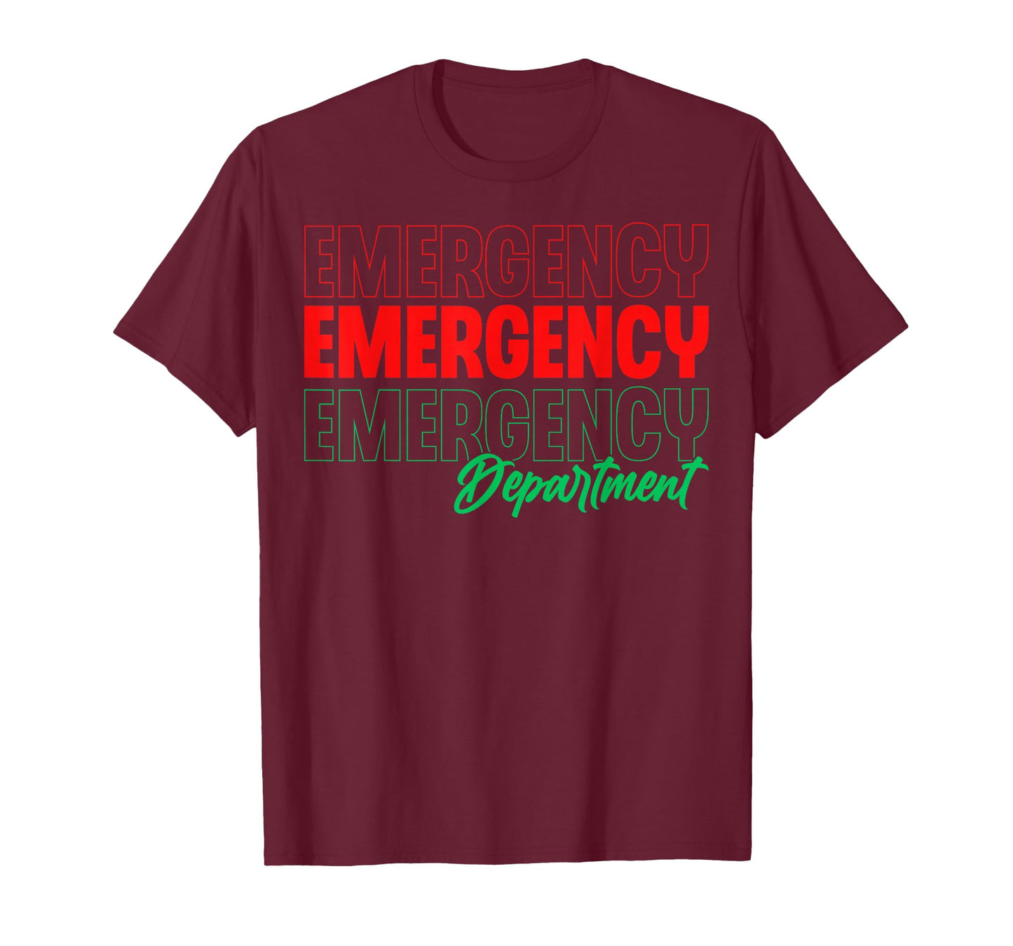 Emergency Department Xmas Holiday ER Nurse Christmas T-Shirt