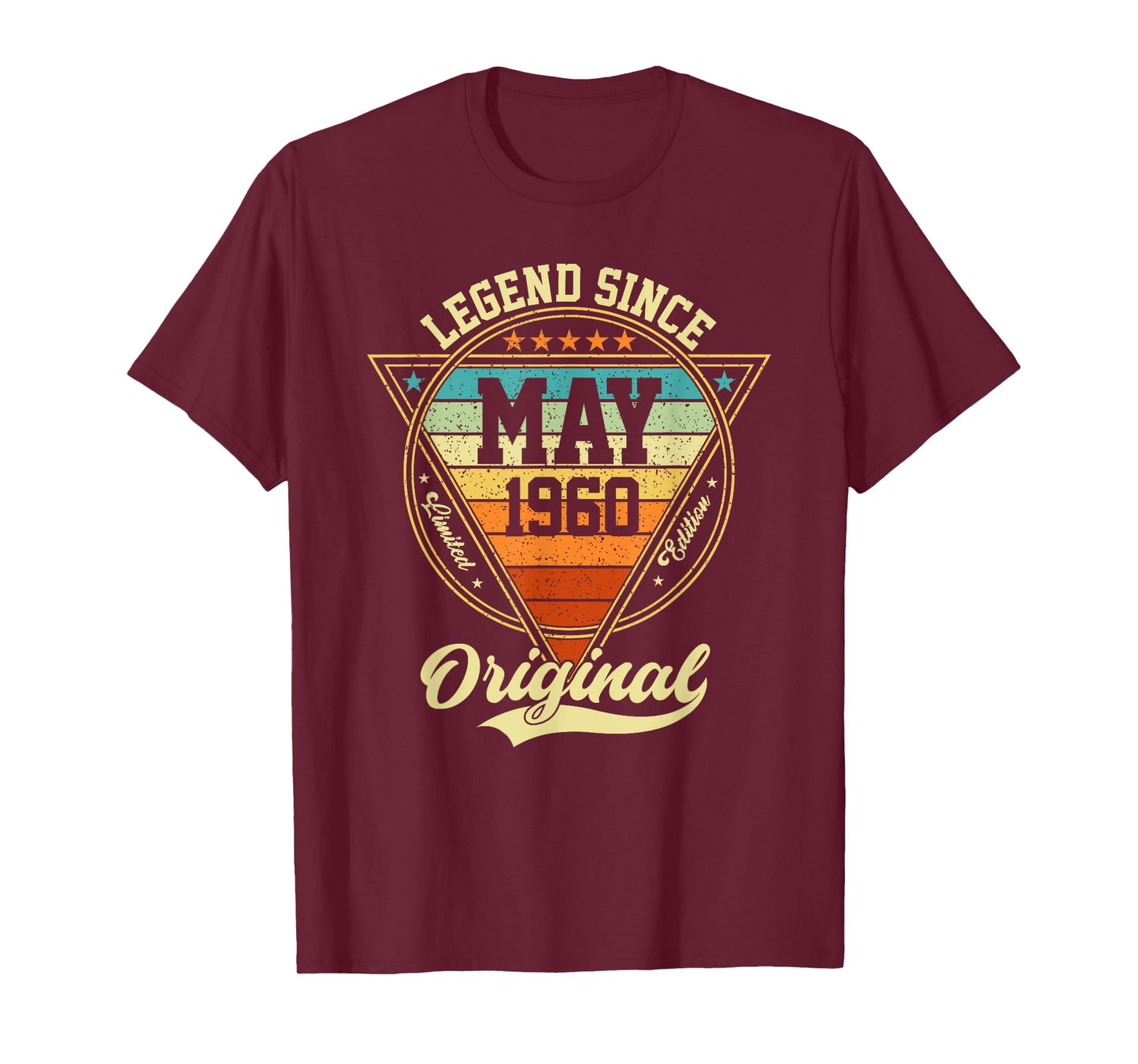 Vintage 65th Birthday Legend Since May 1960 T-Shirt